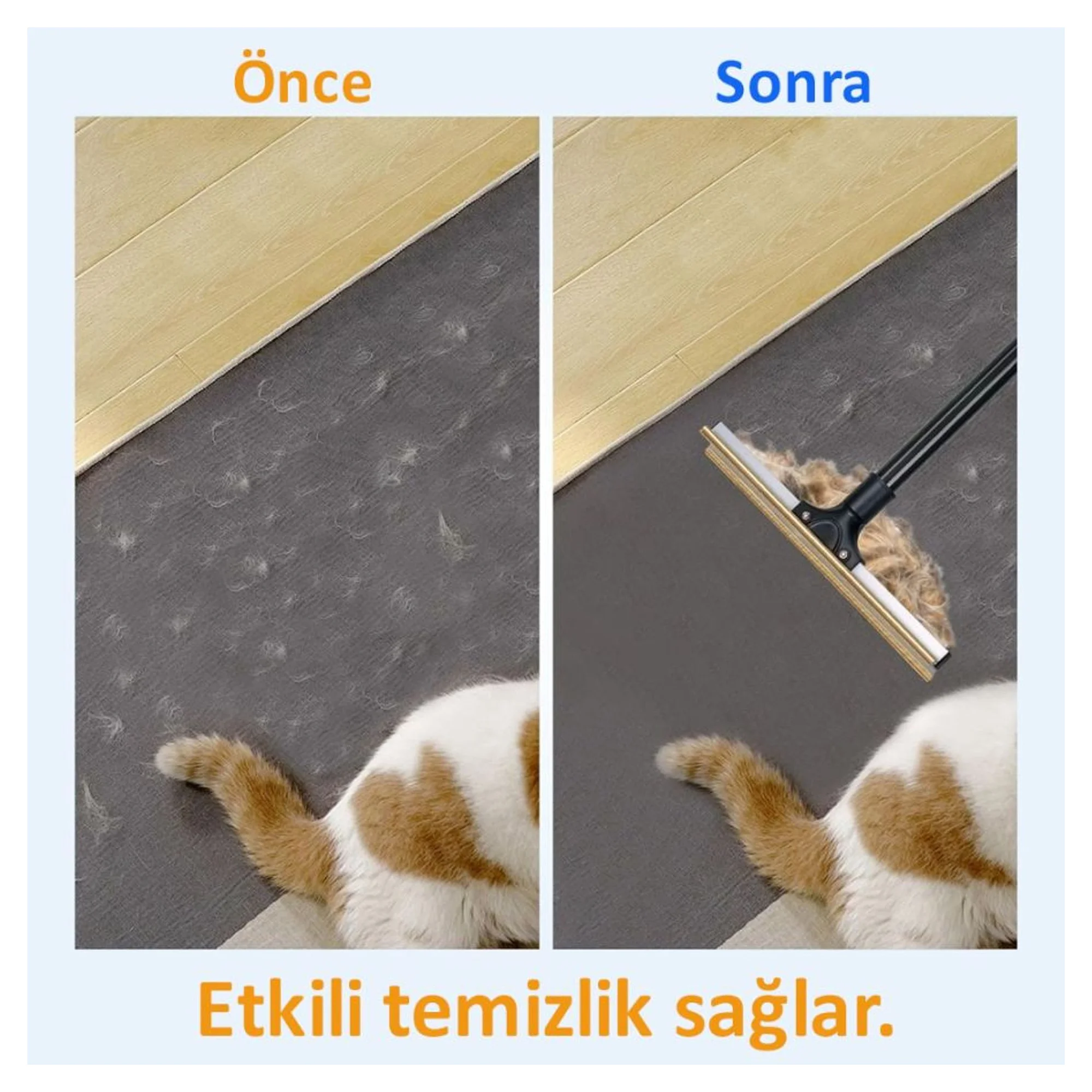 Flip Flip İki Yüzü Bakır Kedi ve Köpek Tüy Toplayıcı — Temizlik Ürünleri — Görsel 4