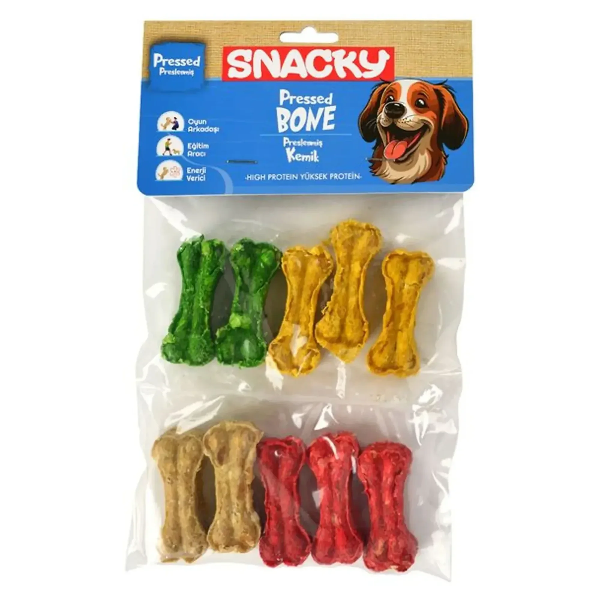 Snacky Munchy Press Köpek Kemiği 10x5CM 110G
