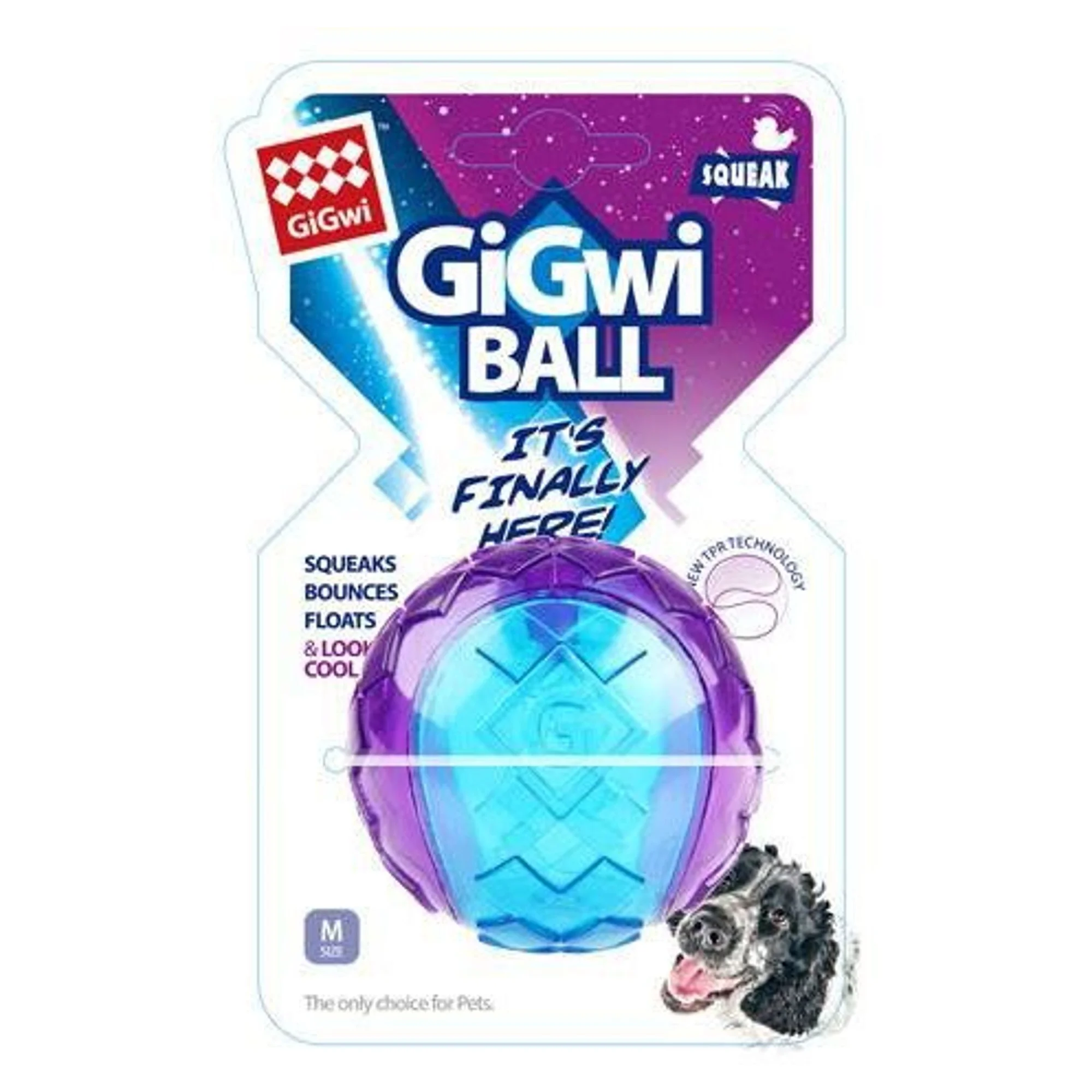 Gigwi Gigwi Ball Sert Şeffaf Renkli Köpek Oyuncağı 6 CM