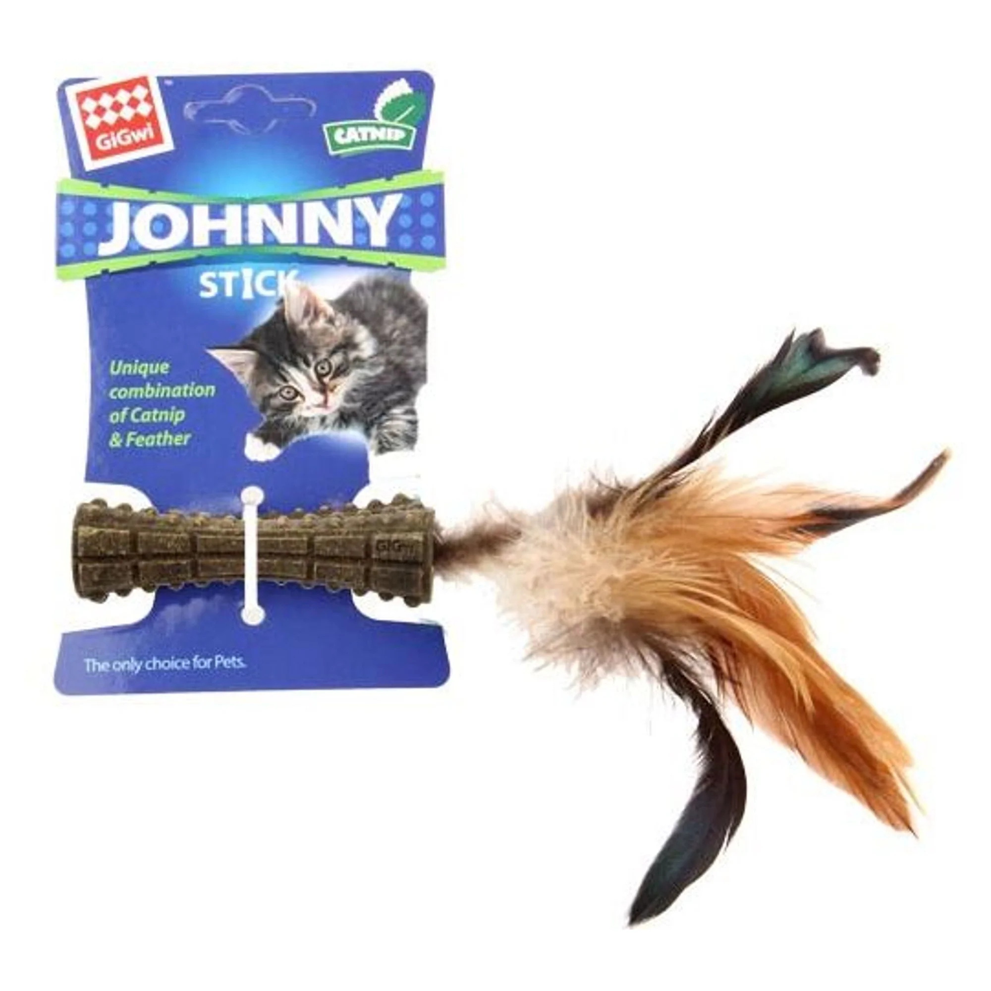 Gigwi Gigwi Johnny Stick Catnipli Doğal Kahverengi Kedi Naneli Oyuncak