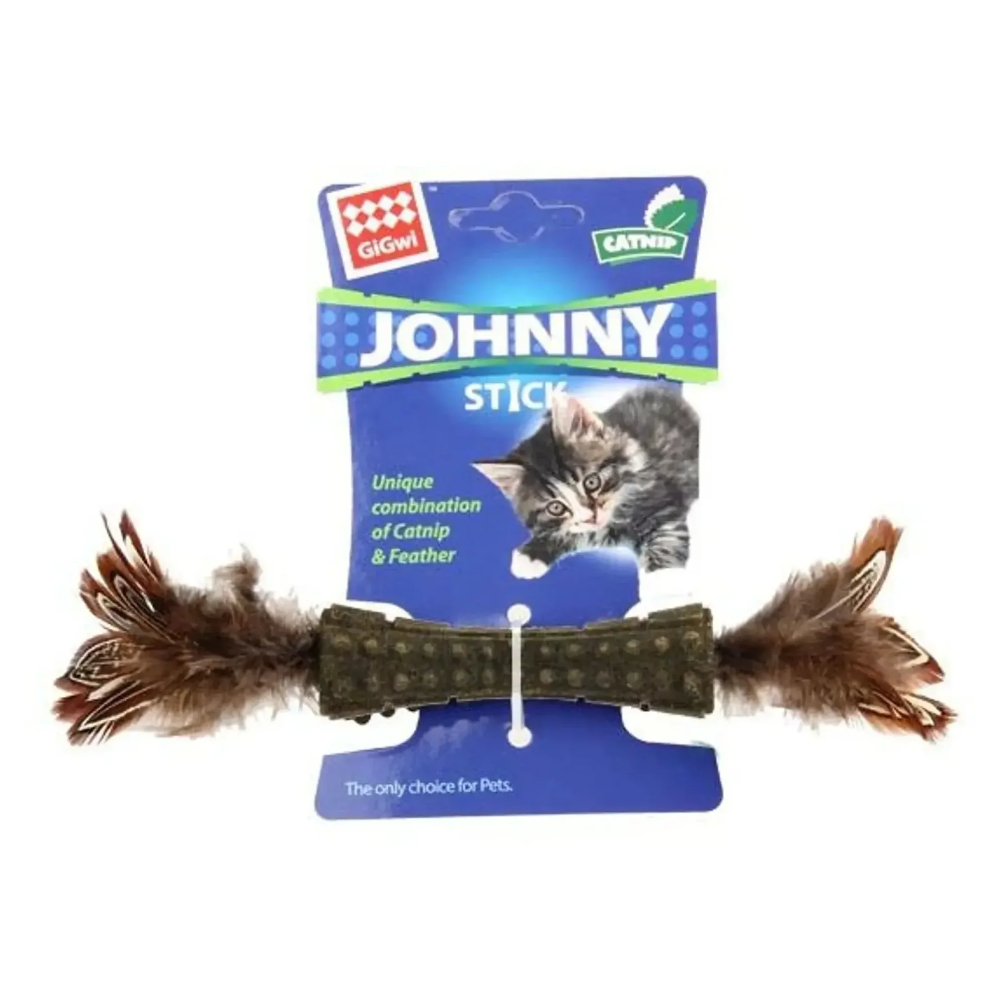 Gigwi Johnny Stick Doğal Kahverengi Kedi Naneli Oyuncak