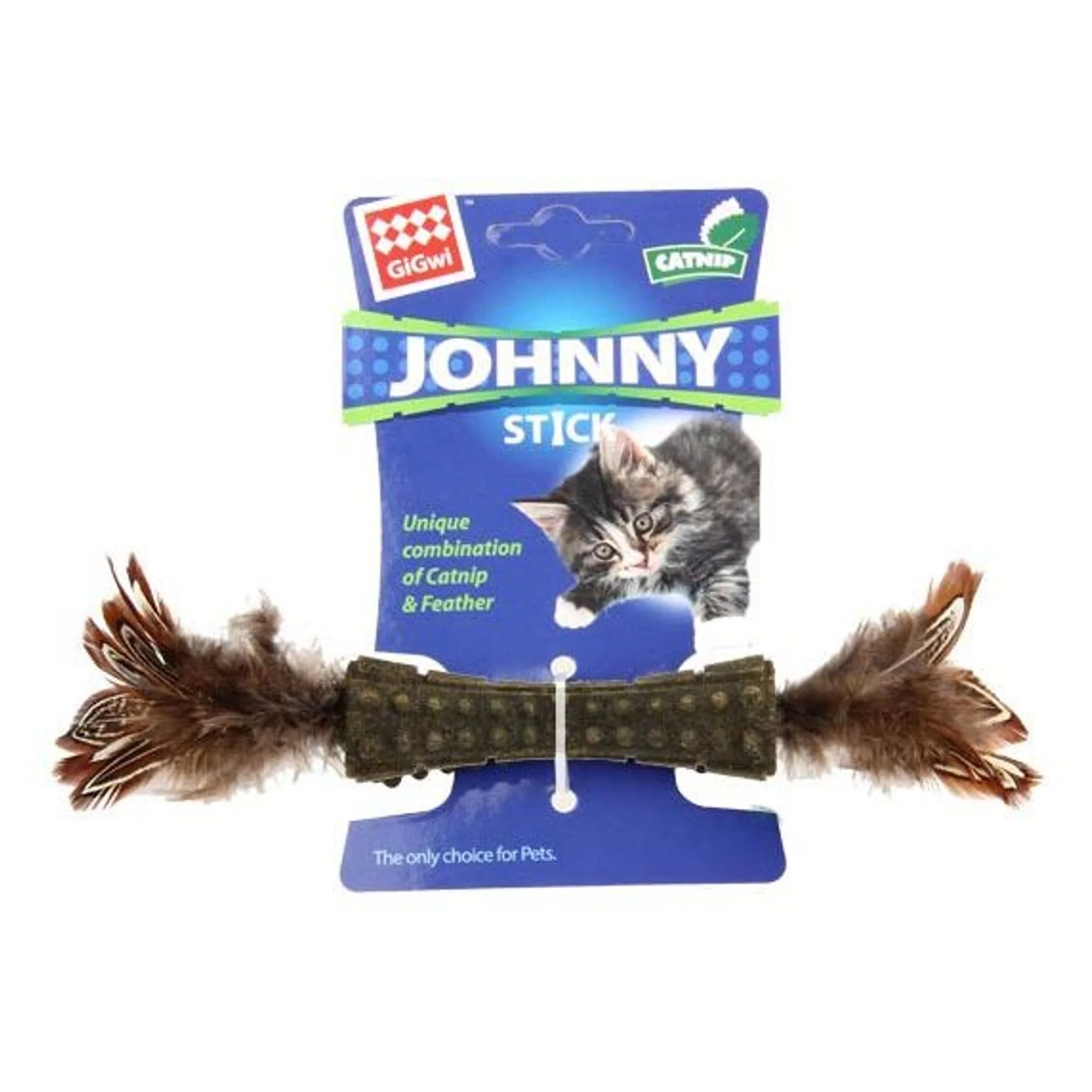 Gigwi Gigwi Johnny Stick Doğal Kahverengi Kedi Naneli Oyuncak