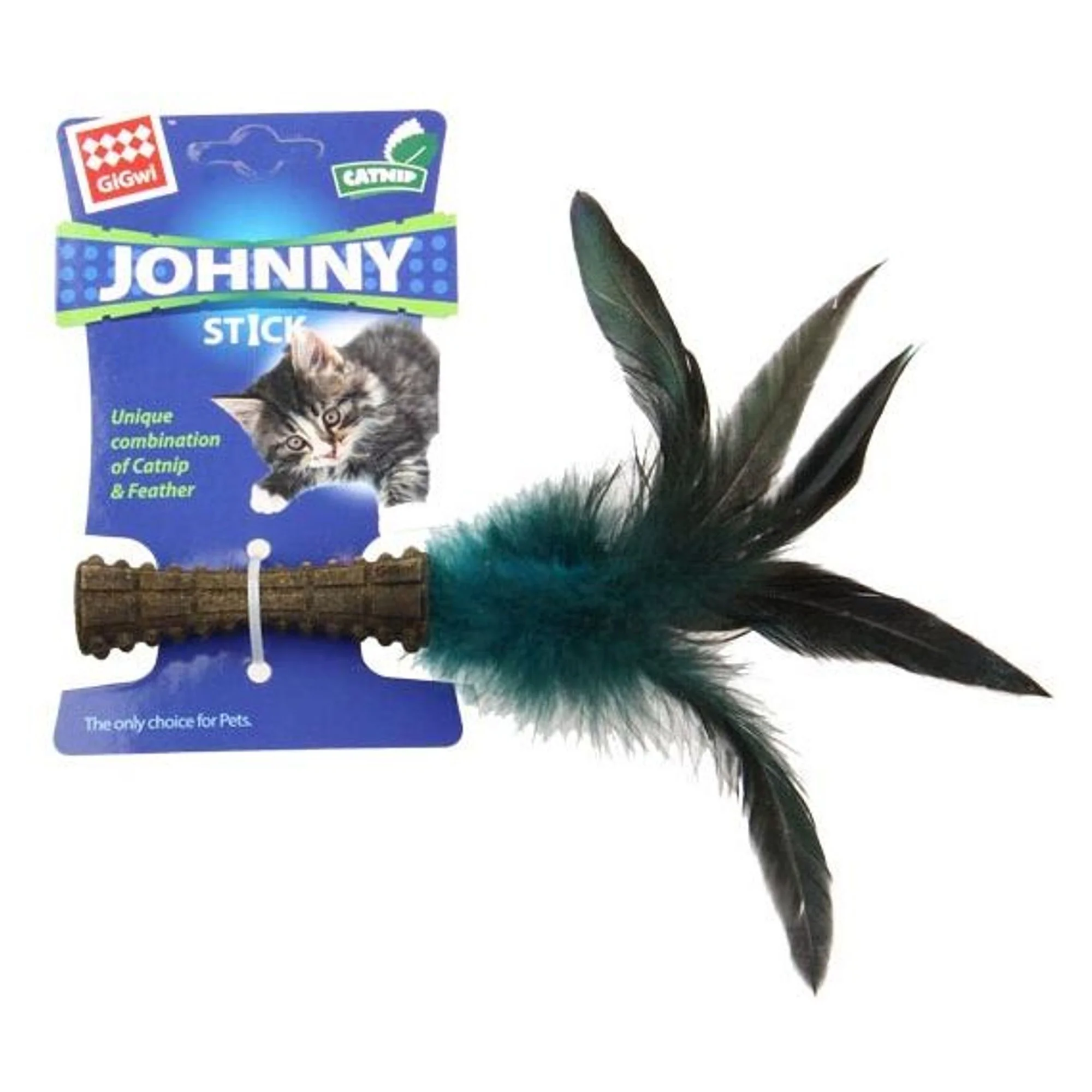 Gigwi Gigwi Johnny Stick Catnipli Doğal Tüylü Kedi Oyuncağı