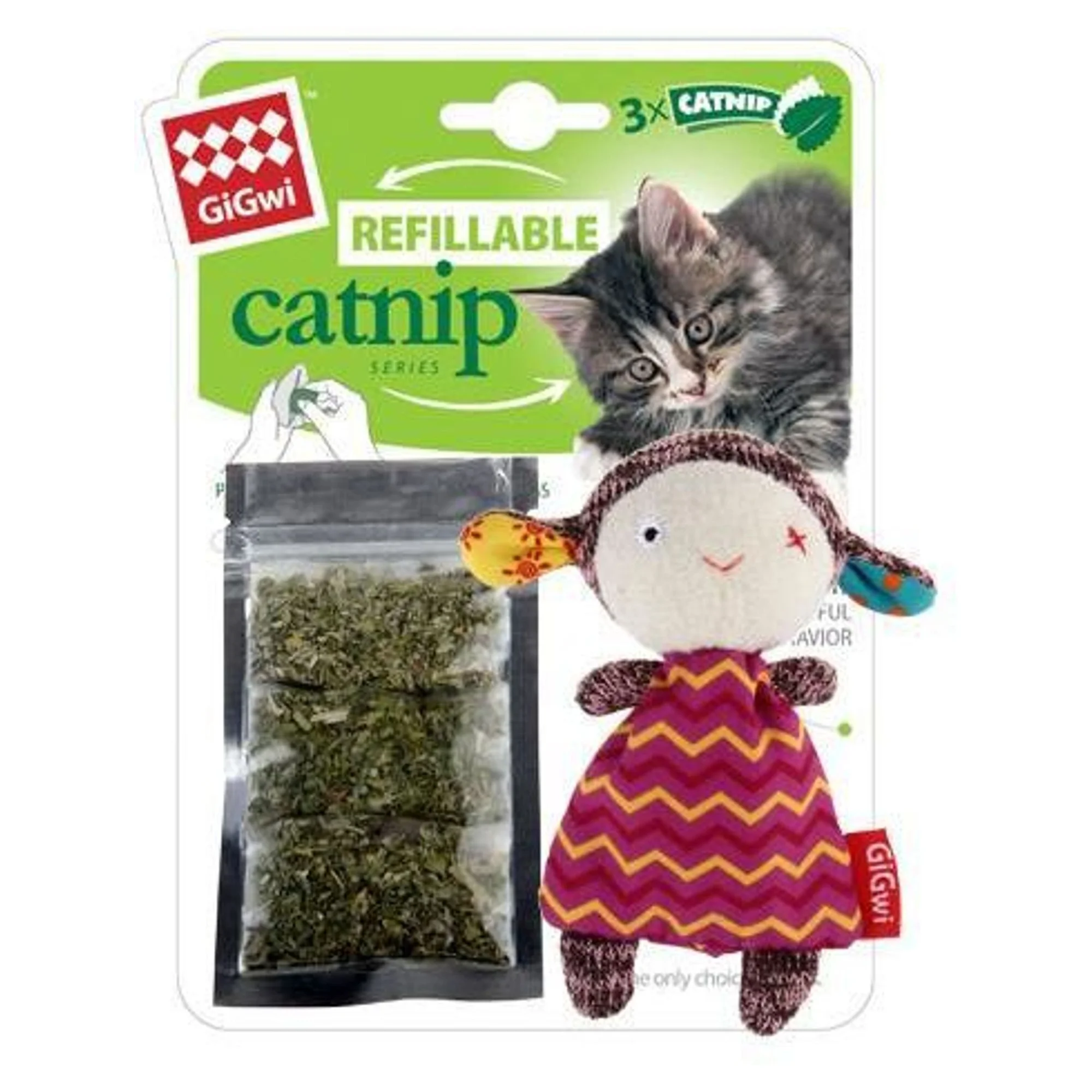 Gigwi Gigwi Catnipli Kuzu Kedi Naneli Oyuncak