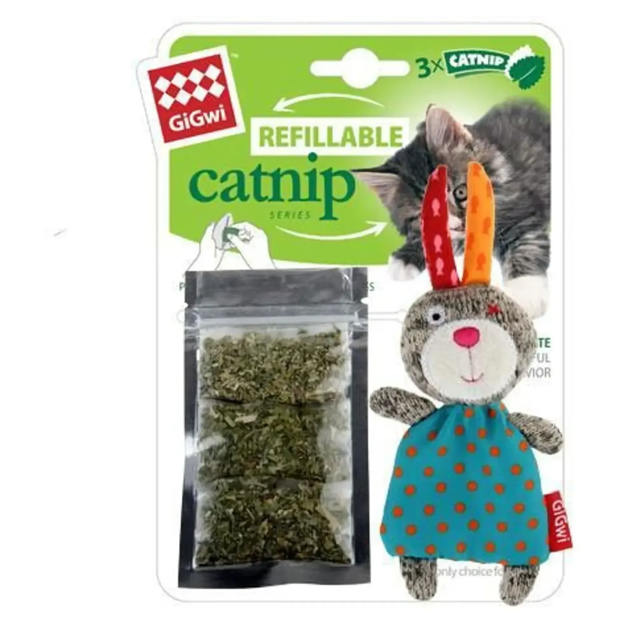 Gigwi Catnipli Tavşan Kedi Oyuncağı