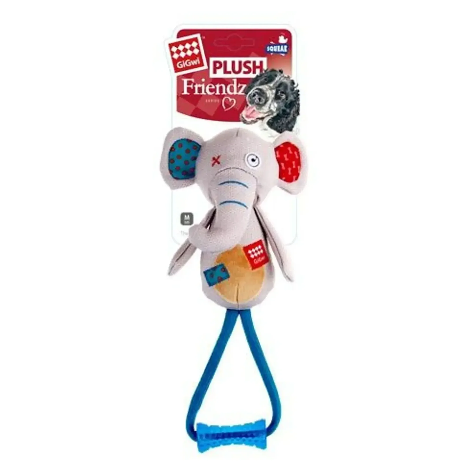 Gigwi Plush Friendz Öten Fil Kumaş ve Peluş Köpek Oyuncağı