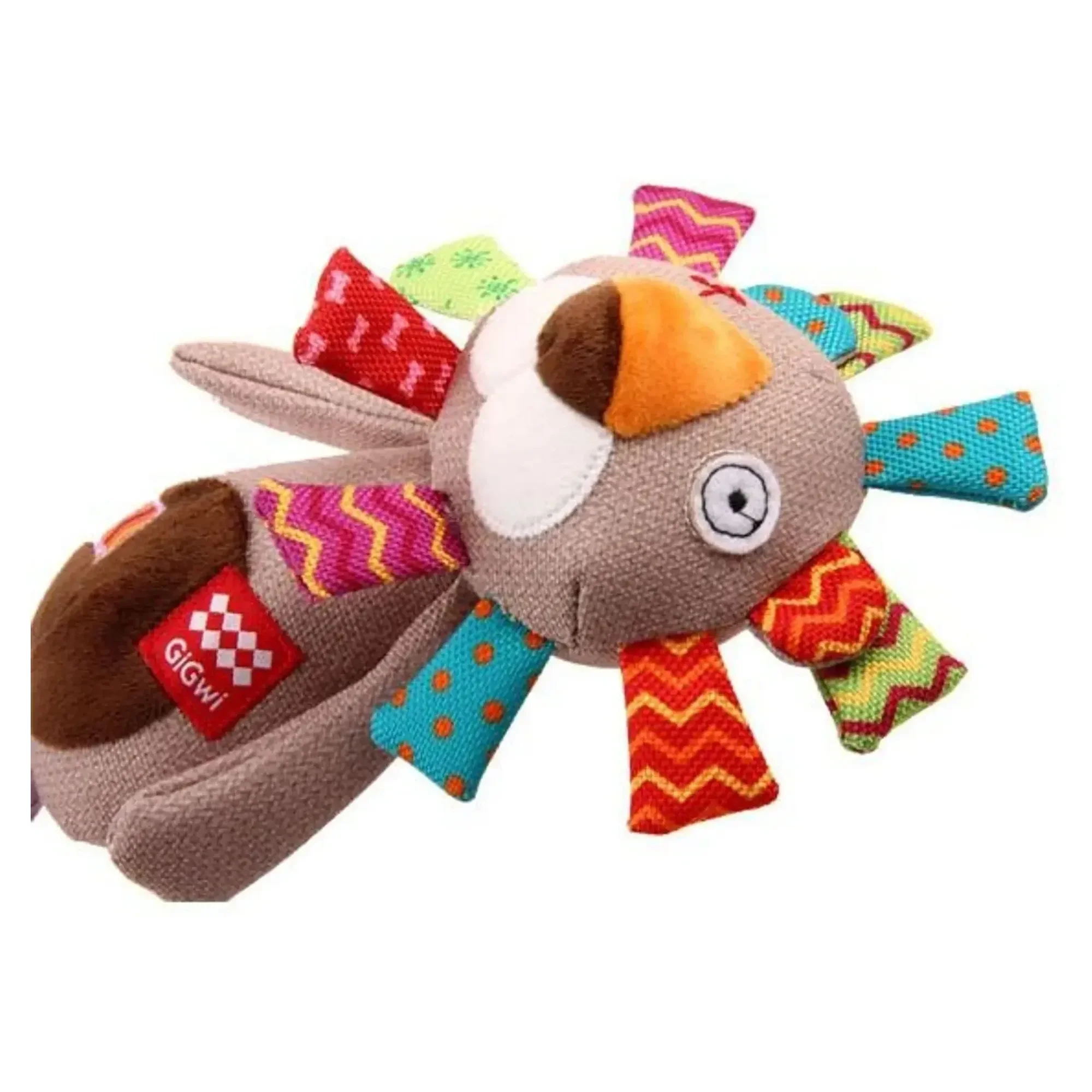 Gigwi Plush Friendz Öten Aslan Diş Kaşıyıcılı Köpek Peluş Oyuncak — Kumaş ve Peluş Oyuncaklar — Görsel 3