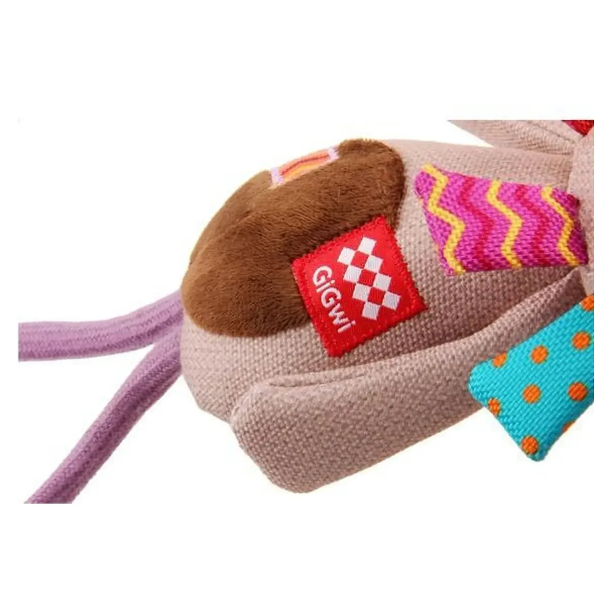 Gigwi Plush Friendz Öten Aslan Diş Kaşıyıcılı Köpek Peluş Oyuncak — Kumaş ve Peluş Oyuncaklar — Görsel 4