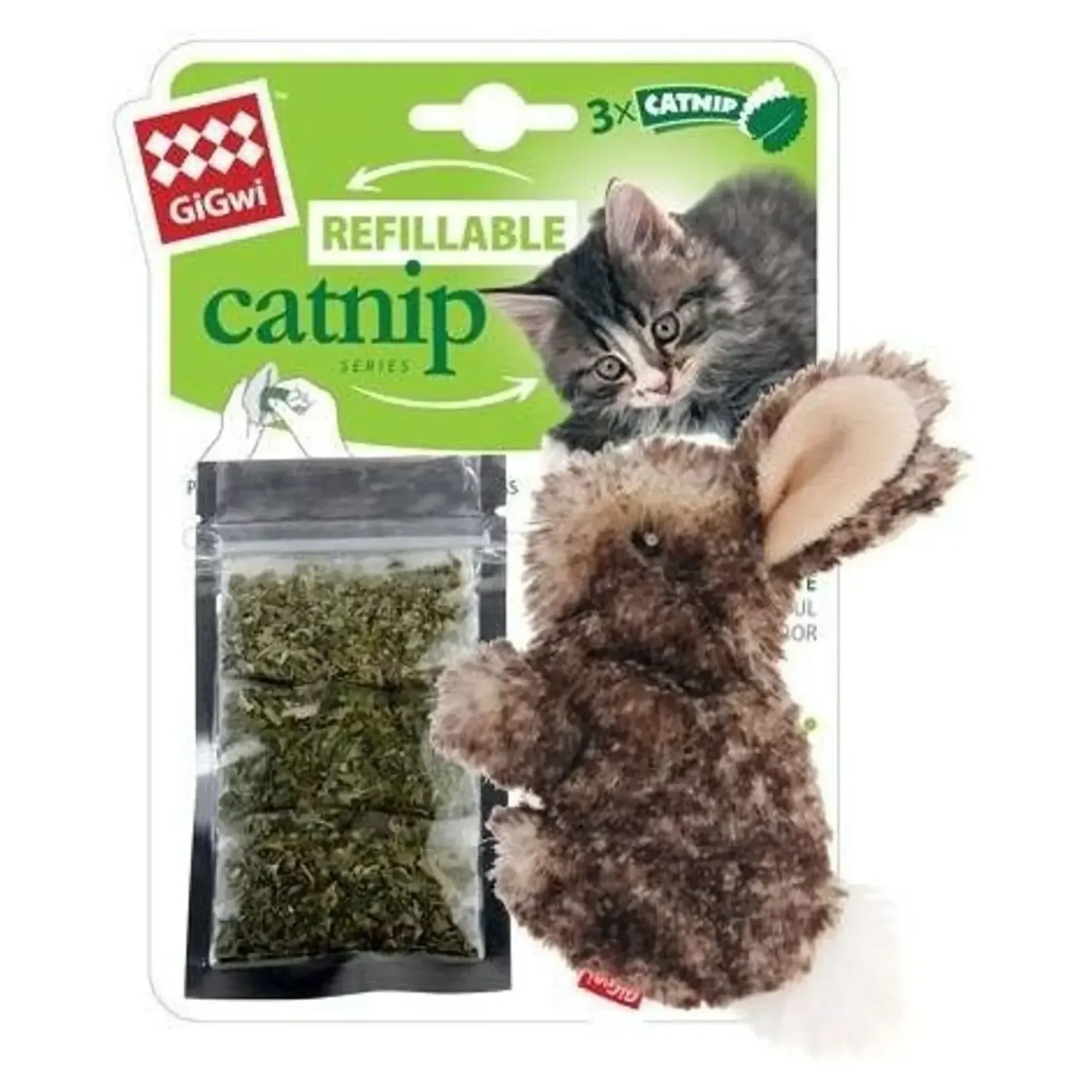 Gigwi Plush Friendz Tavşan Kedi Naneli Oyuncak