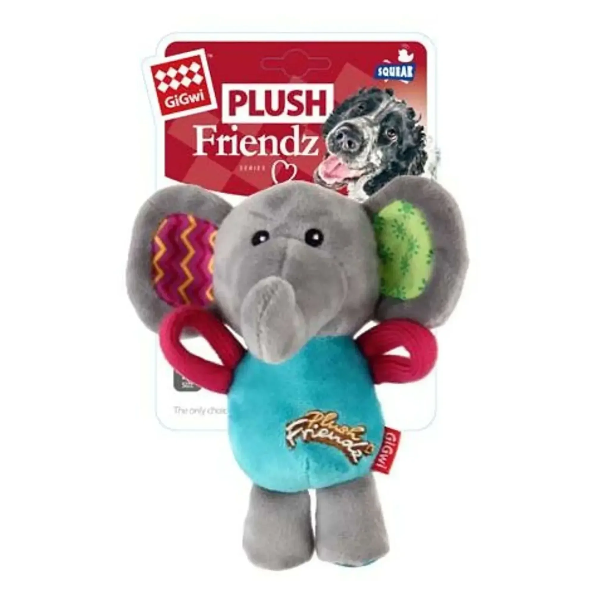 Gigwi Plush Friendz Sesli Fil Kumaş ve Peluş Köpek Oyuncağı