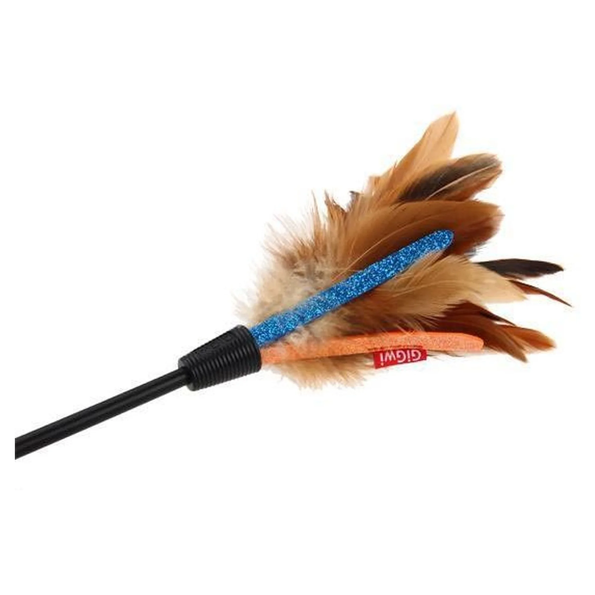 Gigwi Gigwi Feather Teaser Doğal Tüylü Kedi Oltası 60 CM — Olta Oyuncakları — Görsel 2