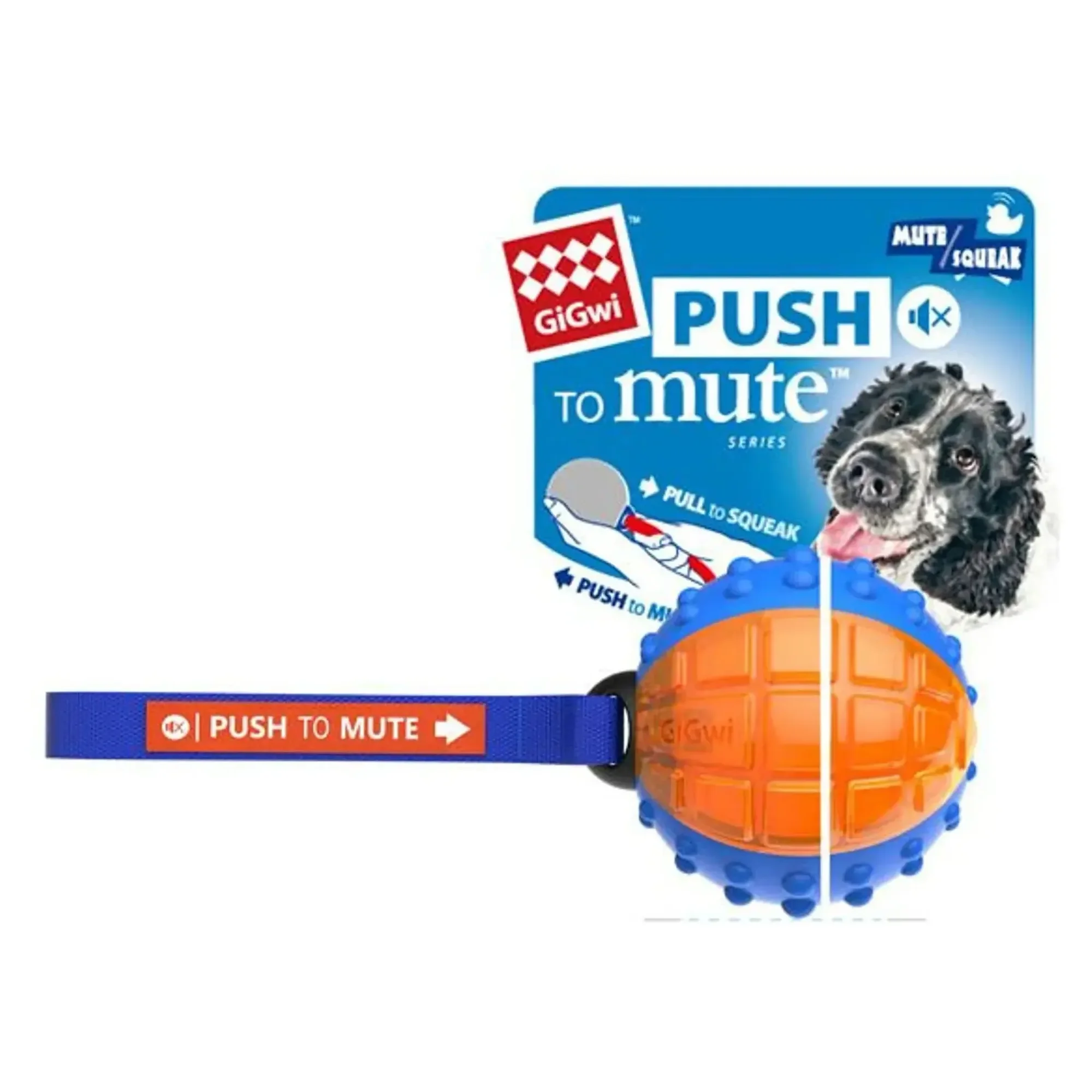 Gigwi Push To Mute Gülle Ses Kontrollü Köpek Oyuncağı