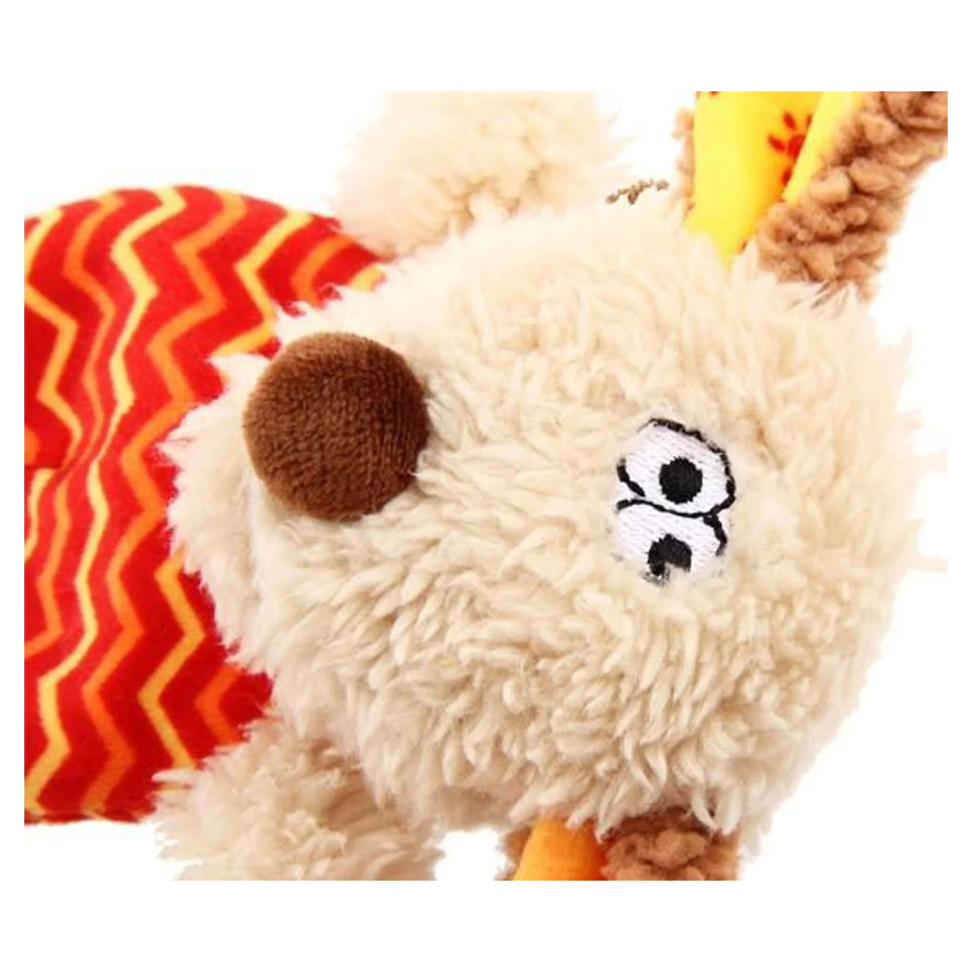 Gigwi Gigwi Plush Friendz Gri ve Kırmızı Sesli Fare Köpek Peluş Oyuncak — Kumaş ve Peluş Oyuncaklar — Görsel 3