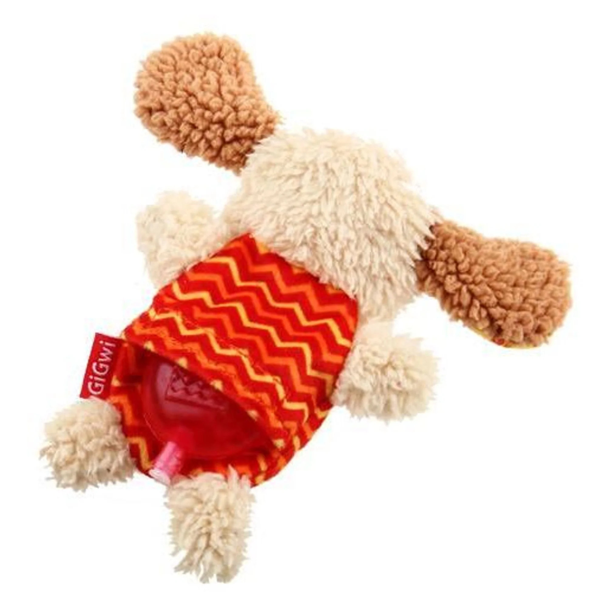 Gigwi Gigwi Plush Friendz Gri ve Kırmızı Sesli Fare Köpek Peluş Oyuncak — Kumaş ve Peluş Oyuncaklar — Görsel 4