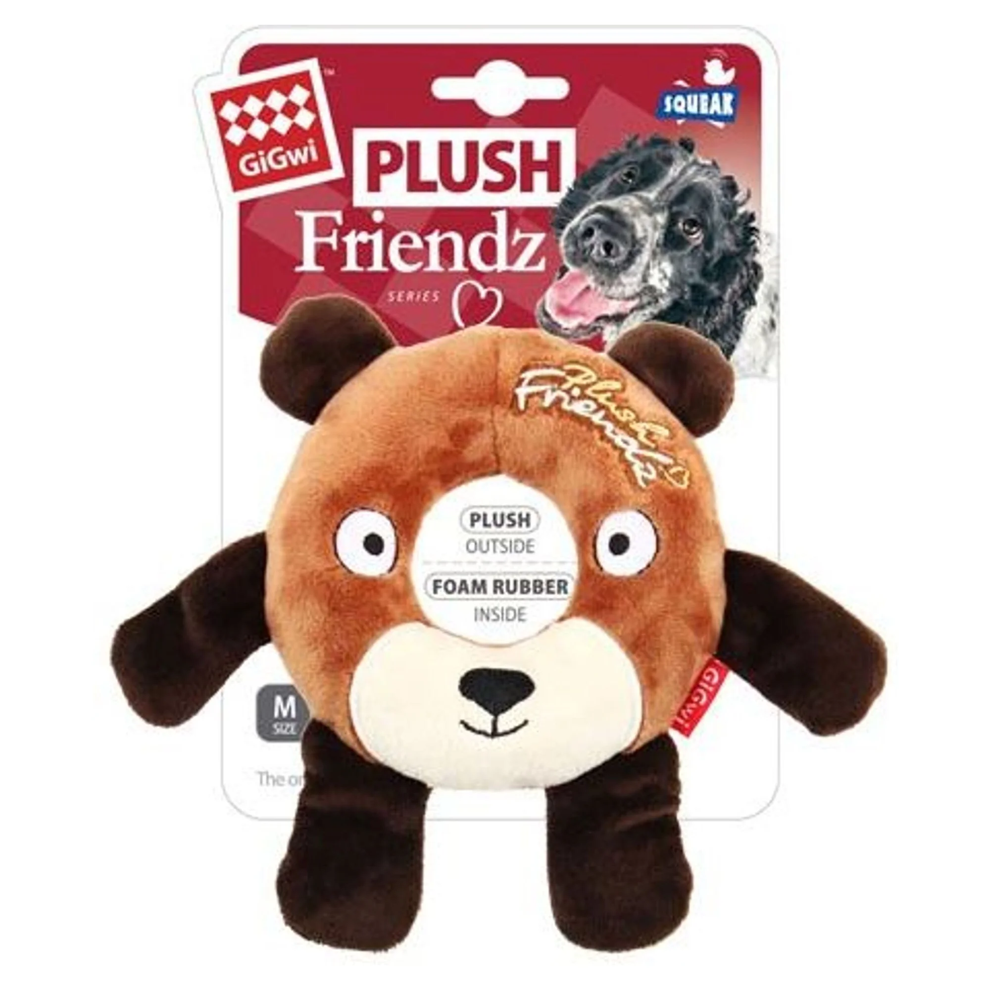 Gigwi Gigwi Plush Friendz Simit Ayı Sesli Peluş Köpek Oyuncağı