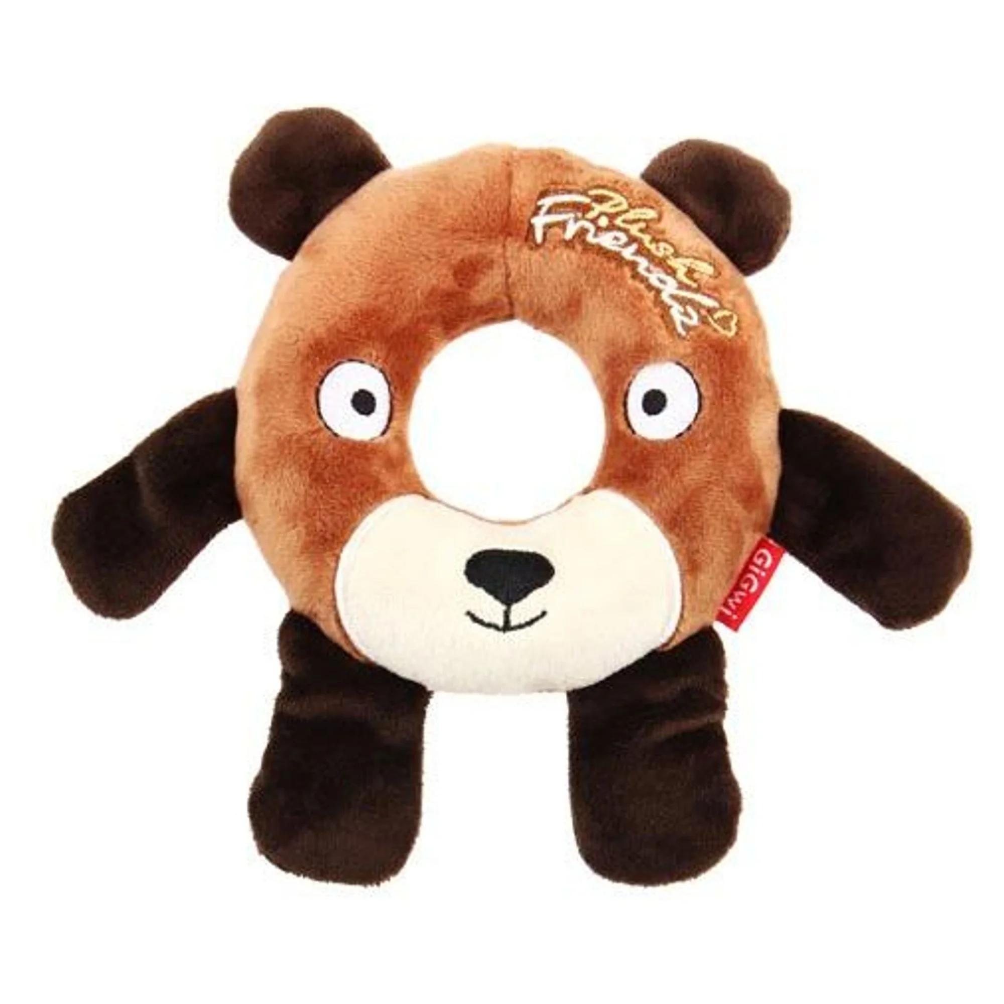 Gigwi Gigwi Plush Friendz Simit Ayı Sesli Peluş Köpek Oyuncağı — Kumaş ve Peluş Oyuncaklar — Görsel 2