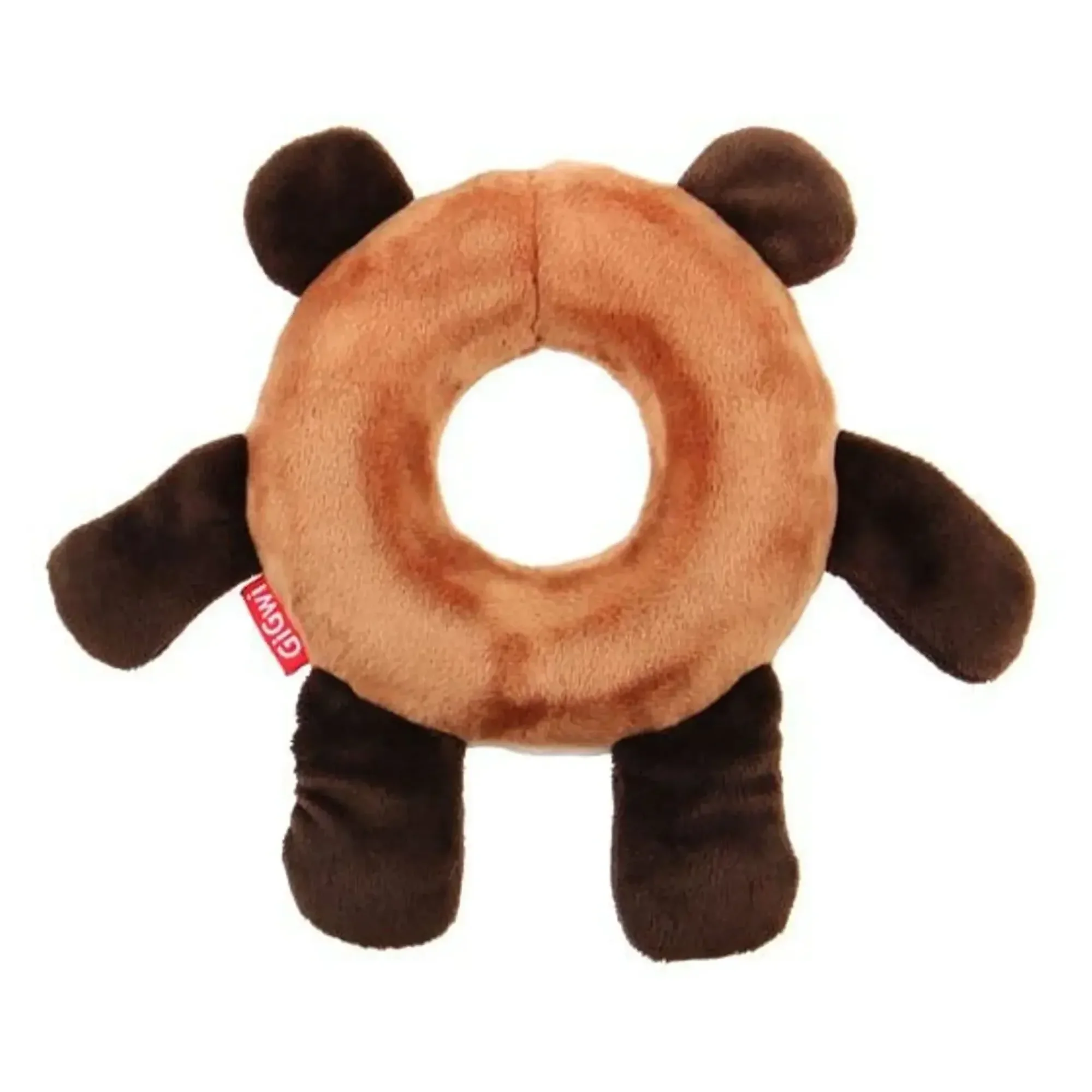 Gigwi Plush Friendz Simit Ayı Sesli Peluş Köpek Oyuncağı — Kumaş ve Peluş Oyuncaklar — Görsel 3
