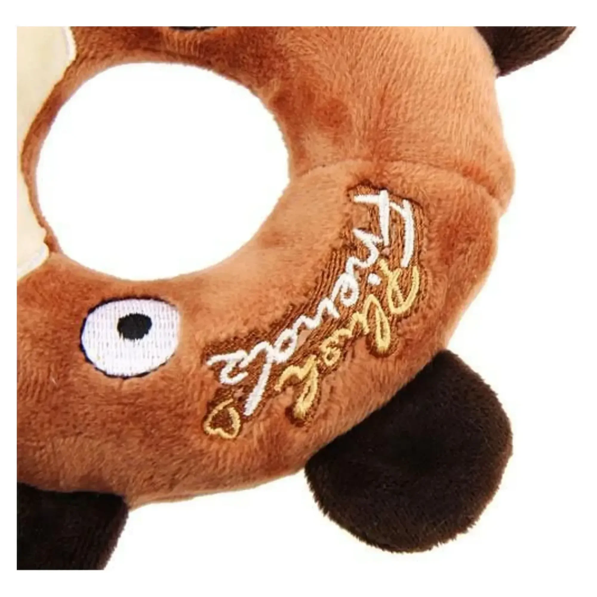 Gigwi Plush Friendz Simit Ayı Sesli Peluş Köpek Oyuncağı — Kumaş ve Peluş Oyuncaklar — Görsel 4