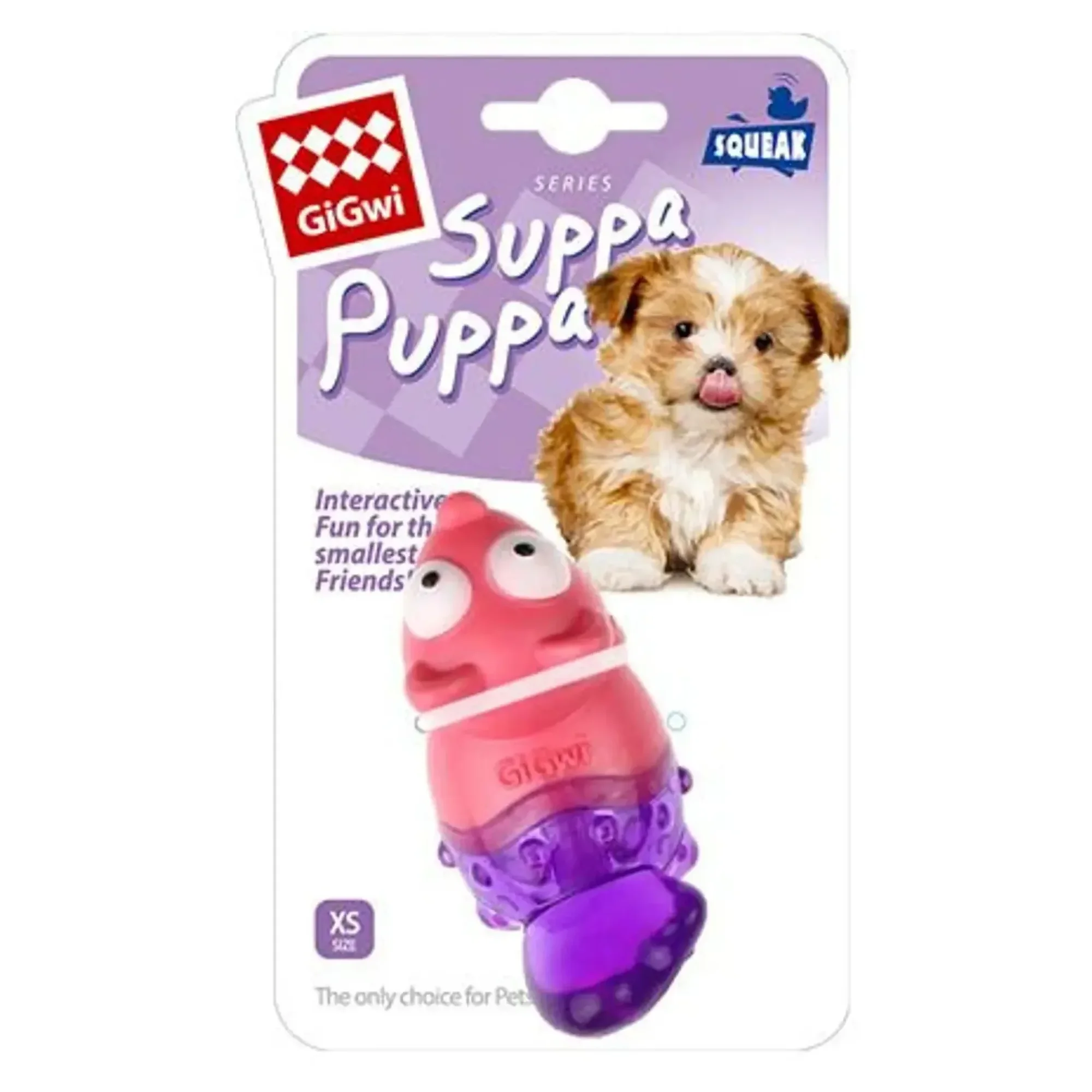 Gigwi Suppa Puppa Tilki Pembe Mor Köpek Oyuncağı
