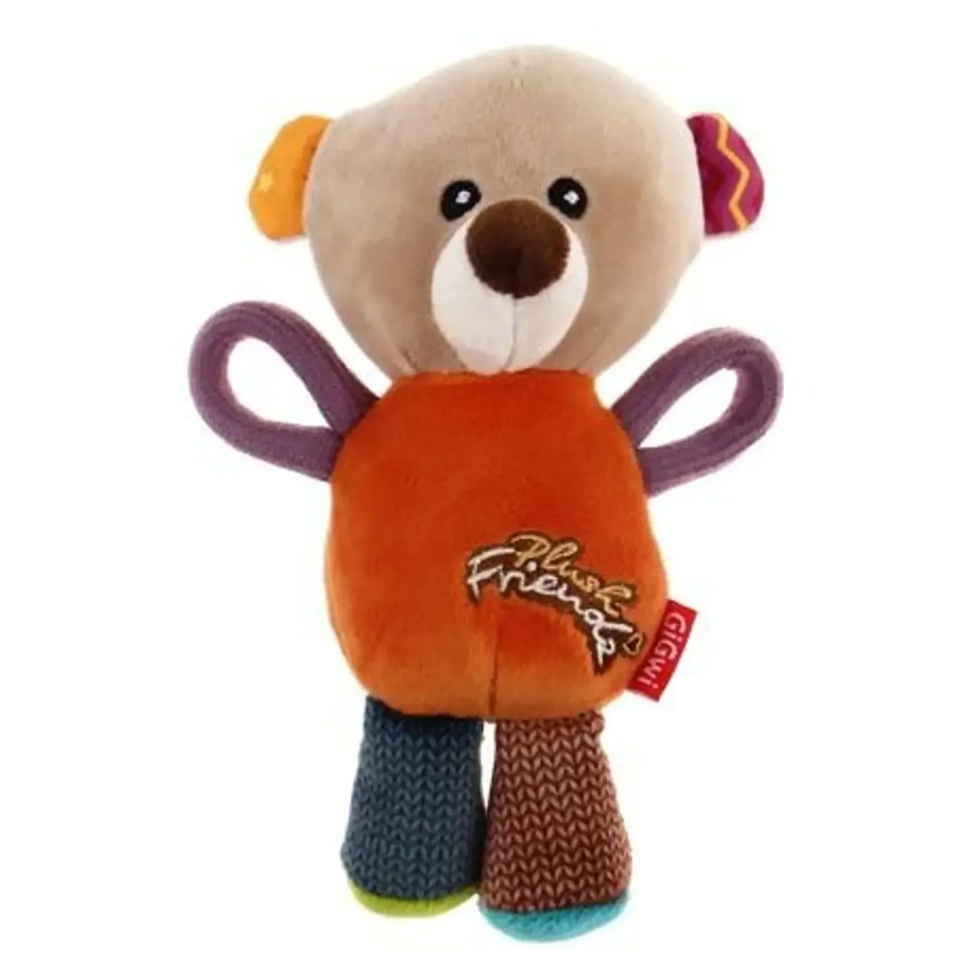 Gigwi Plush Friendz Sesli Ayı Peluş Köpek Oyuncağı — Kumaş ve Peluş Oyuncaklar — Görsel 2