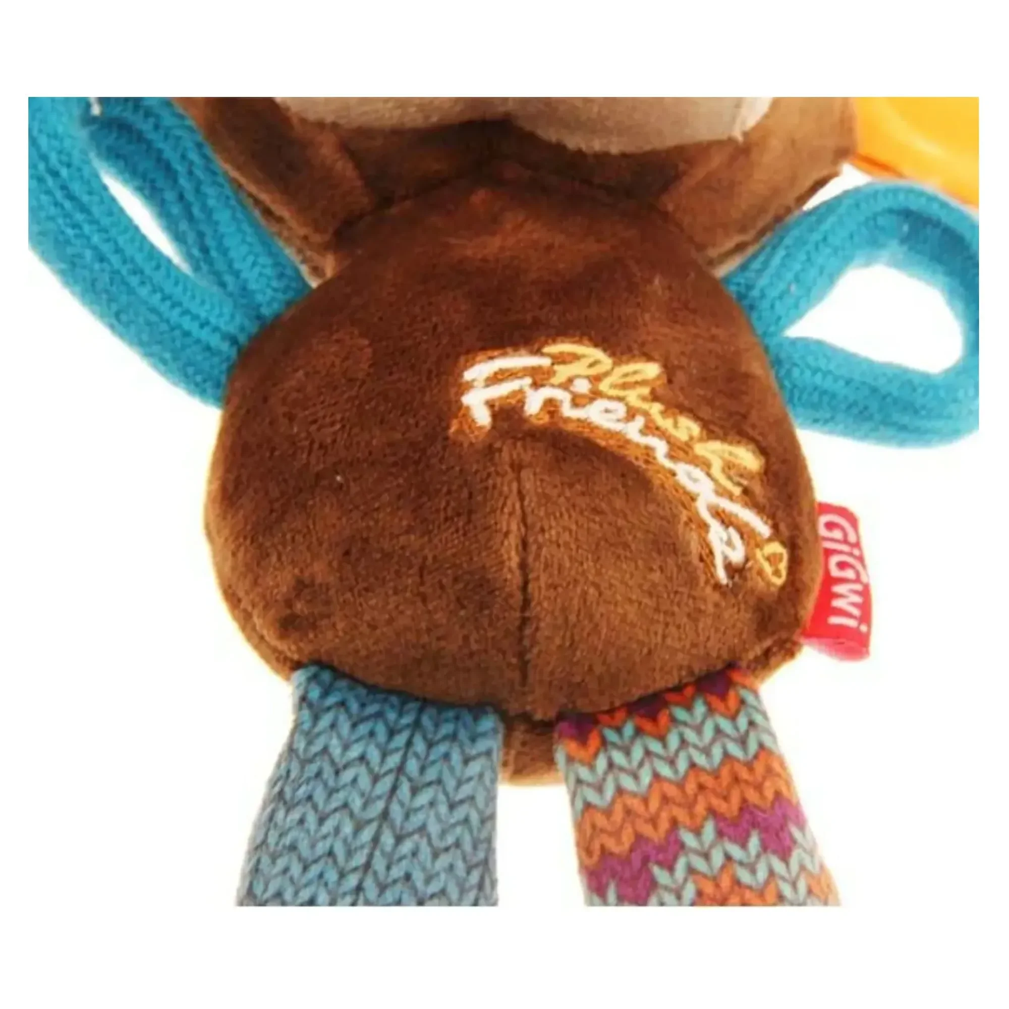 Gigwi Plush Friendz Sesli Maymun Peluş Köpek Oyuncağı — Kumaş ve Peluş Oyuncaklar — Görsel 4