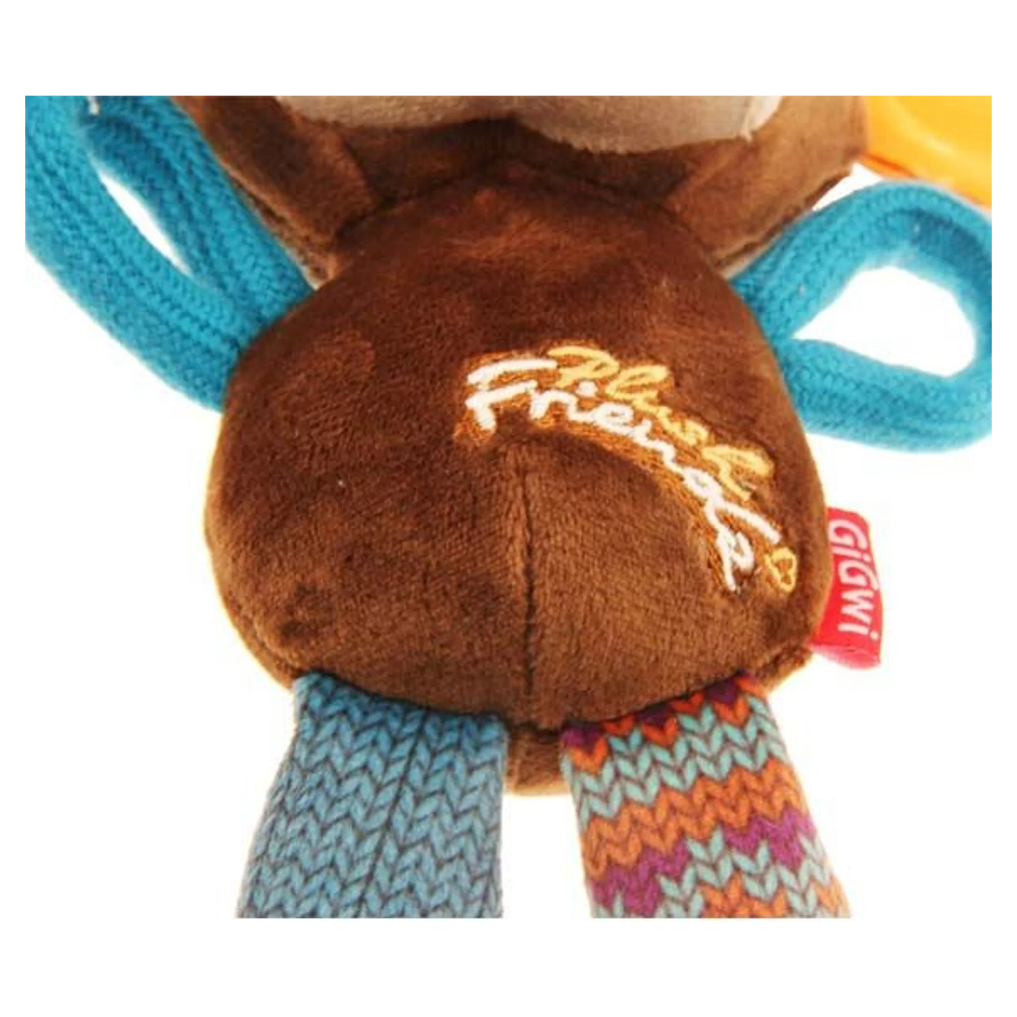 Gigwi Gigwi Plush Friendz Sesli Maymun Peluş Köpek Oyuncağı — Kumaş ve Peluş Oyuncaklar — Görsel 4