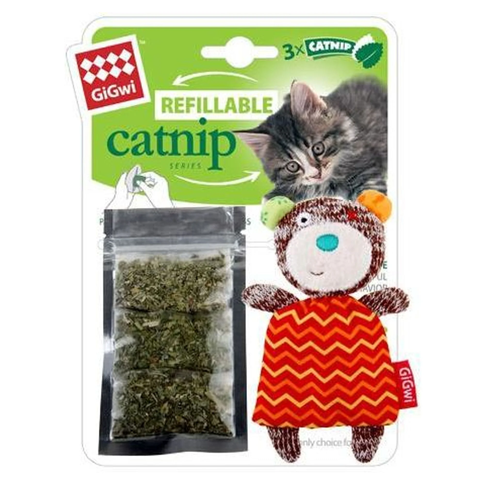 Gigwi Gigwi Catnipli Ayı Kedi Naneli Oyuncak