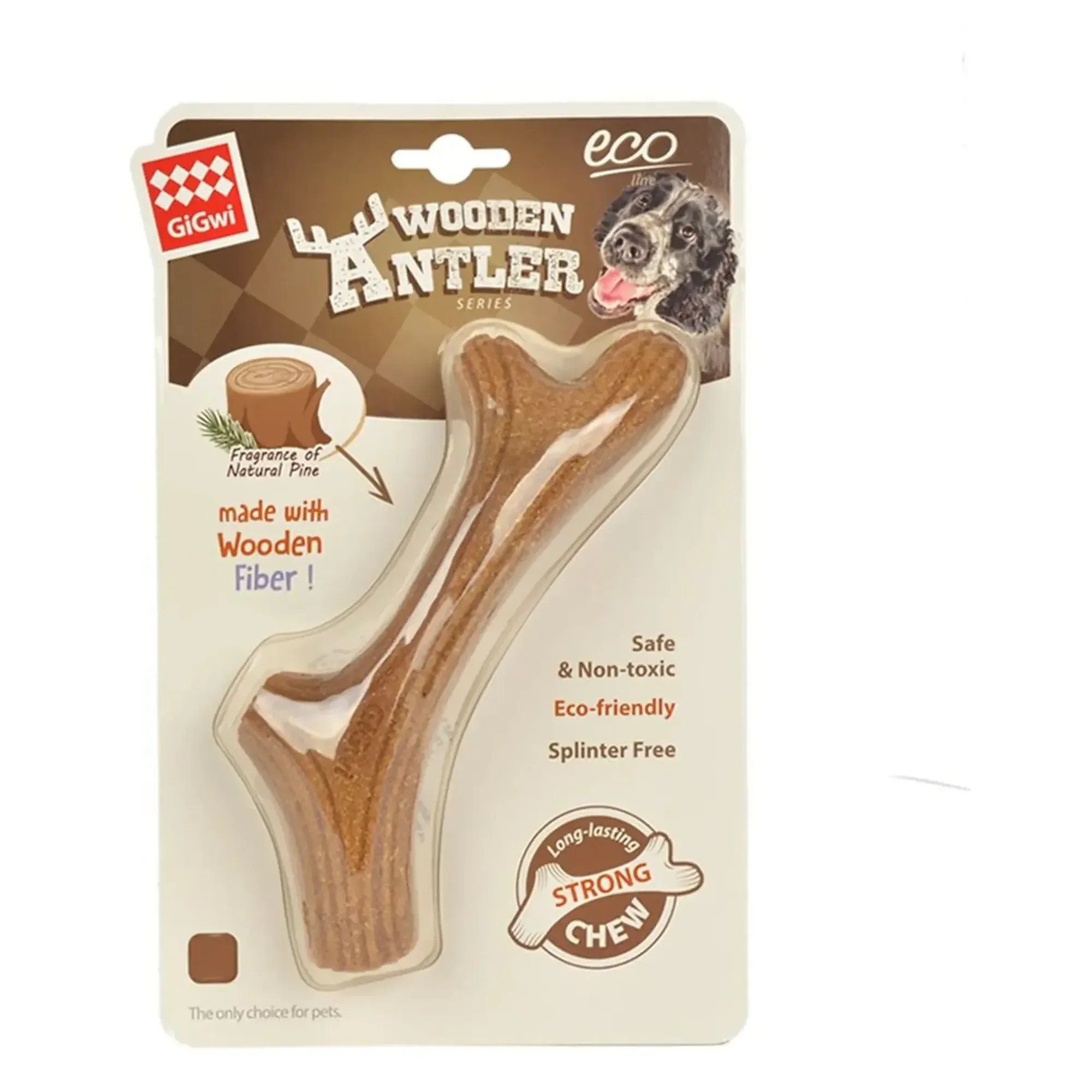 Gigwi Doğal Ağaç Köpek Diş Kaşıma Oyuncağı M