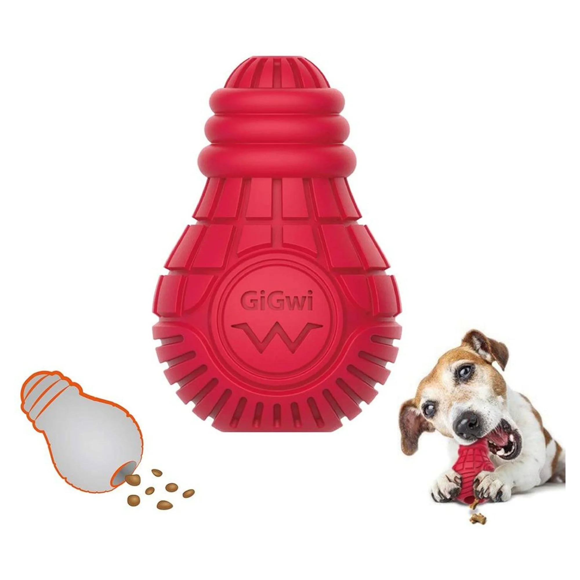 Gigwi Gigwi Ampul Şekilli Kauçuk Diş Kaşıyıcı Orta Boy Köpek Oyuncağı