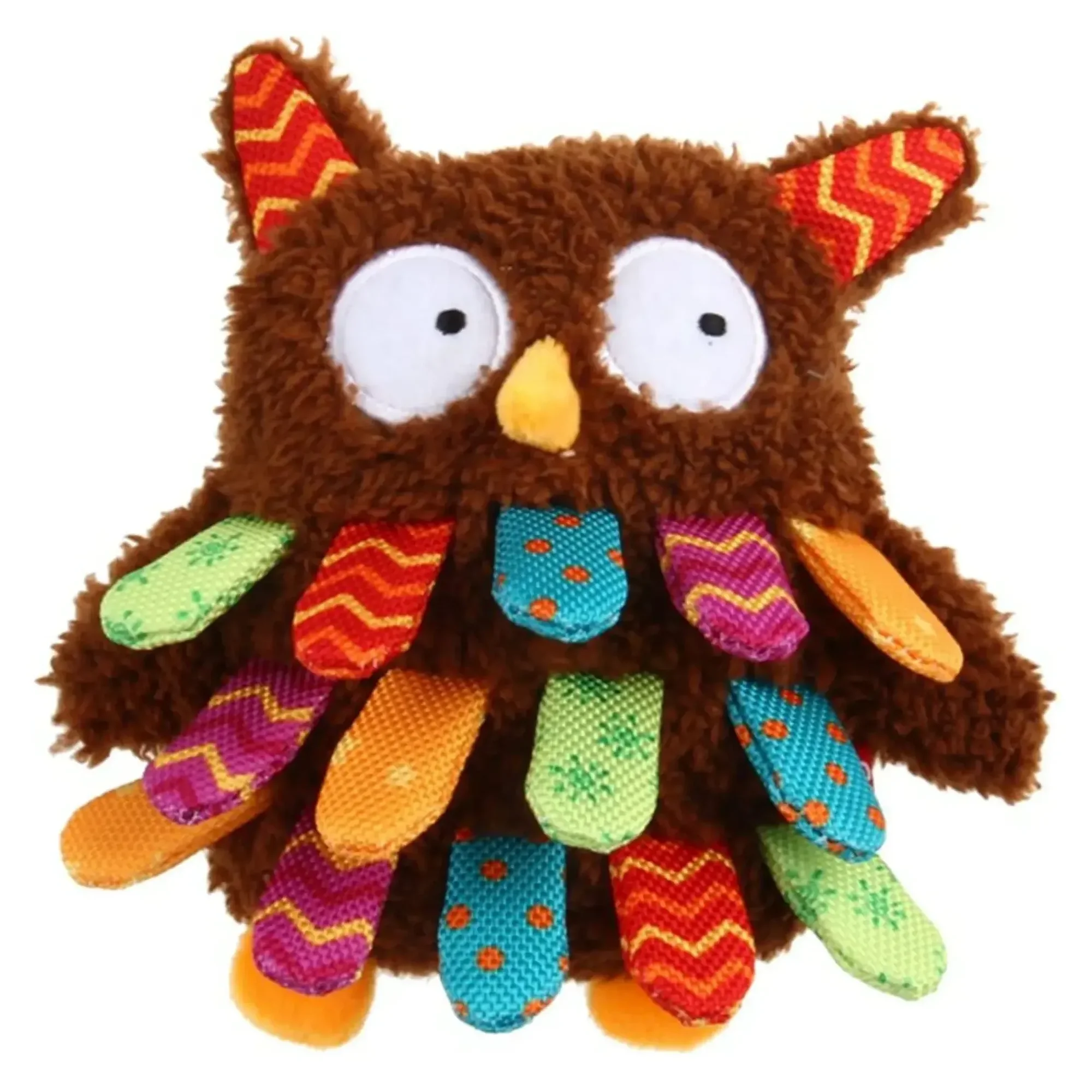 Gigwi Plush Friendz Sesli Baykuş Peluş Köpek Oyuncağı — Kumaş ve Peluş Oyuncaklar — Görsel 2