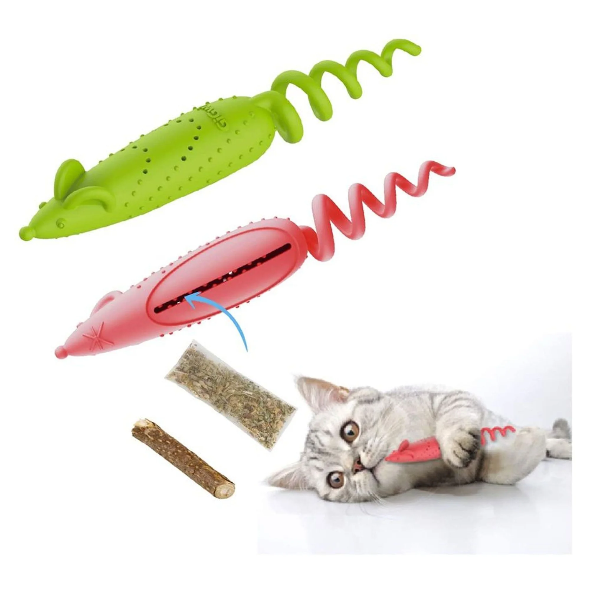 Gigwi Gigwi Catnipli Yeşil Fare Kedi Oyuncağı — Kedi Naneli Oyuncaklar (Catnip) — Görsel 3