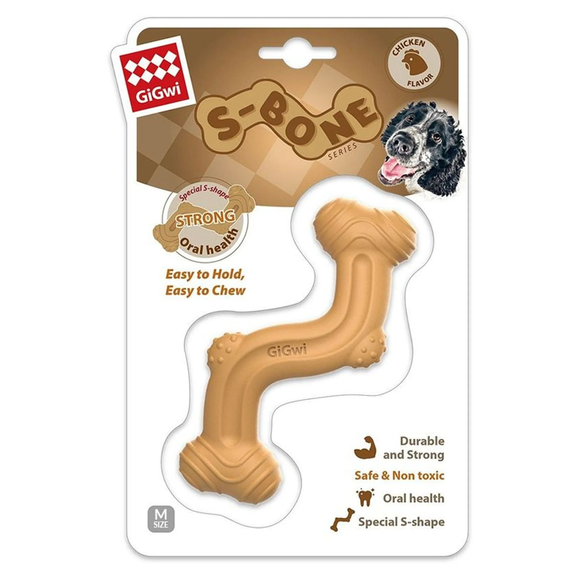 Gigwi Gigwi Kemik Şekilli At Getir Orta Boy Köpek Oyuncağı