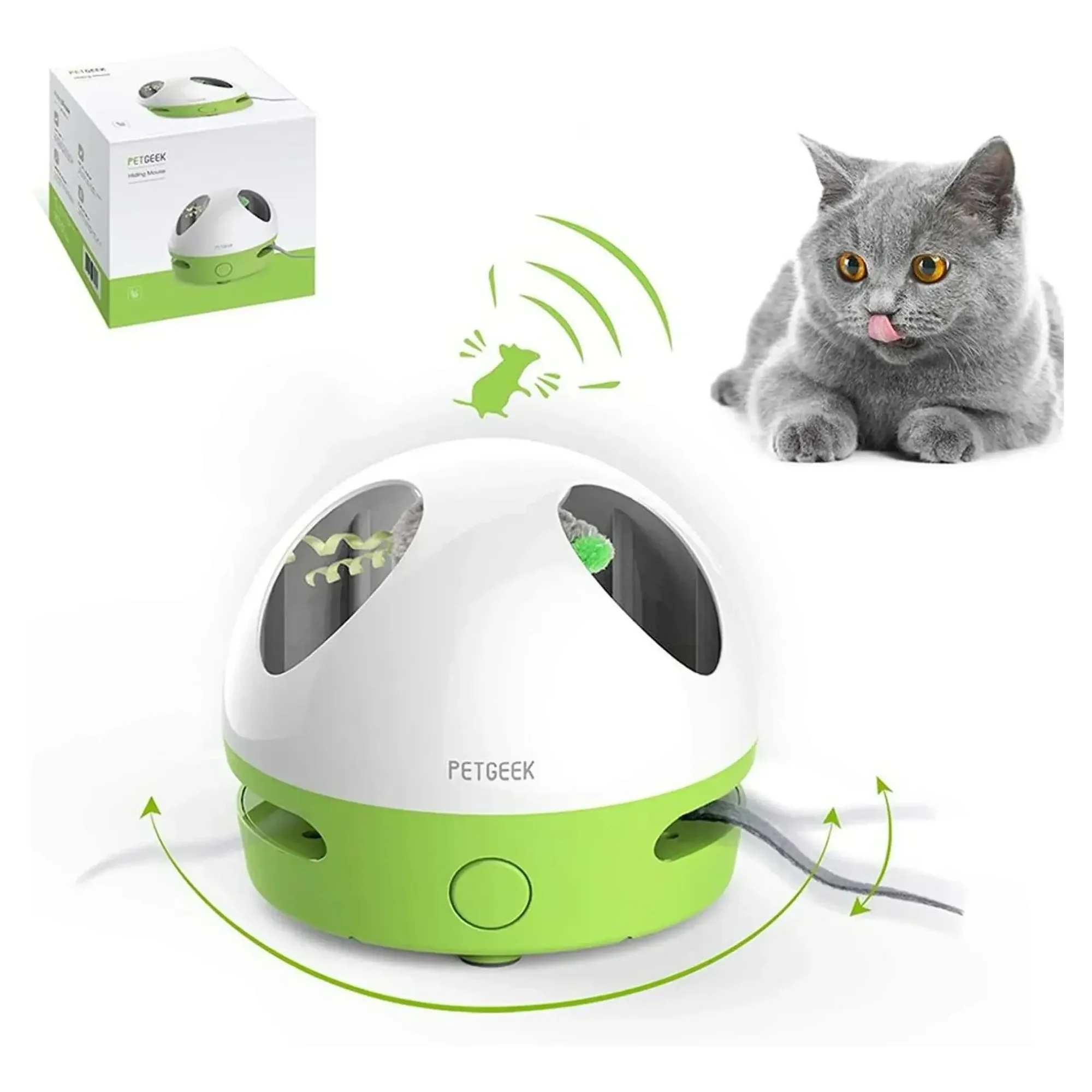 Gigwi Saklanan Fare Kedi Oyuncağı