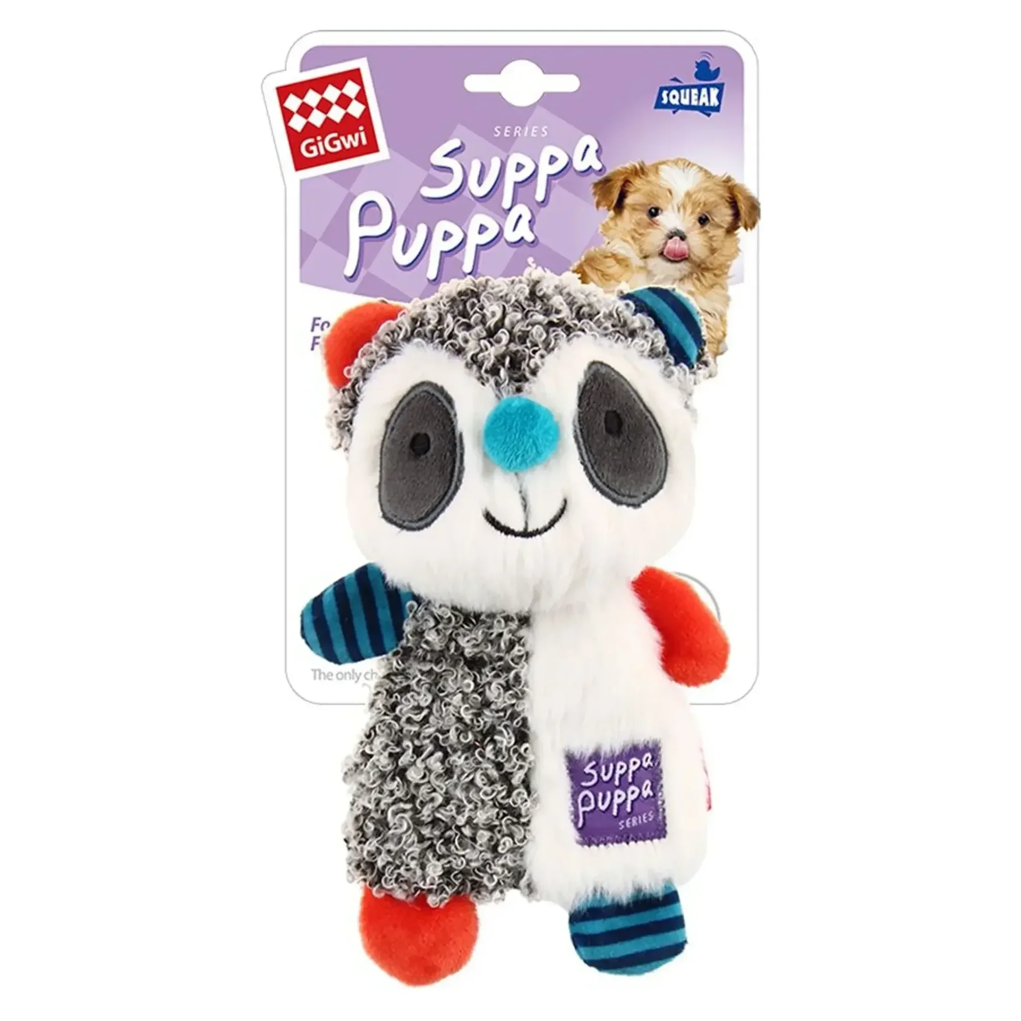 Gigwi Suppa Puppa Sesli Rakun Peluş Köpek Oyuncağı