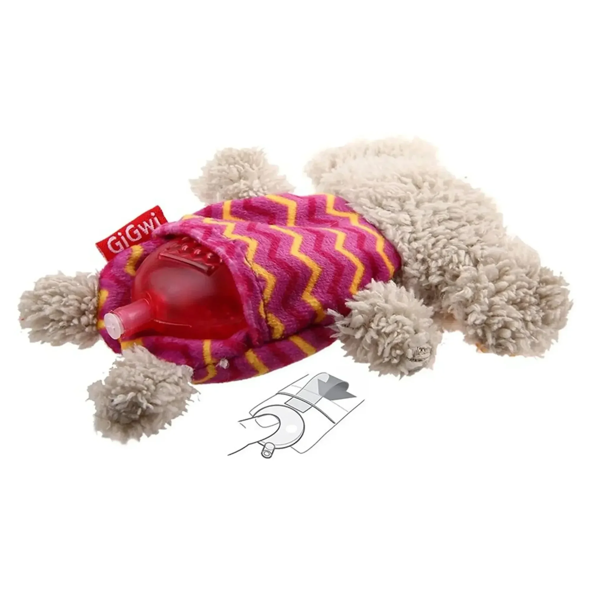 Gigwi Plush Friendz Sesli Peluş Fil Köpek Oyuncağı — Kumaş ve Peluş Oyuncaklar — Görsel 2