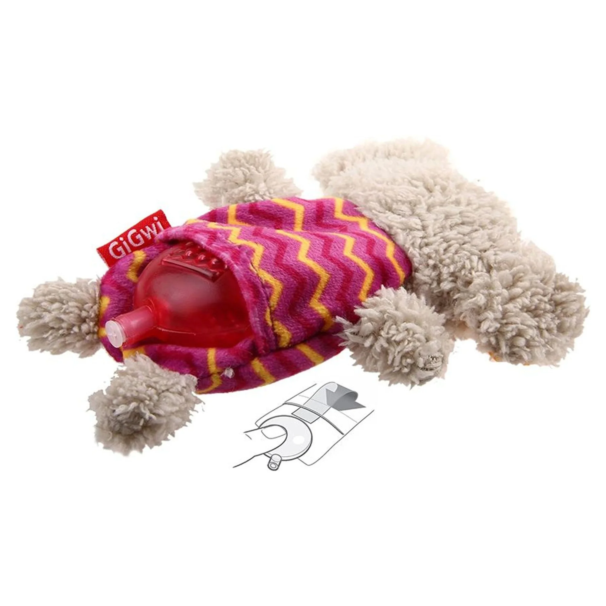 Gigwi Gigwi Plush Friendz Sesli Peluş Fil Köpek Oyuncağı — Kumaş ve Peluş Oyuncaklar — Görsel 2