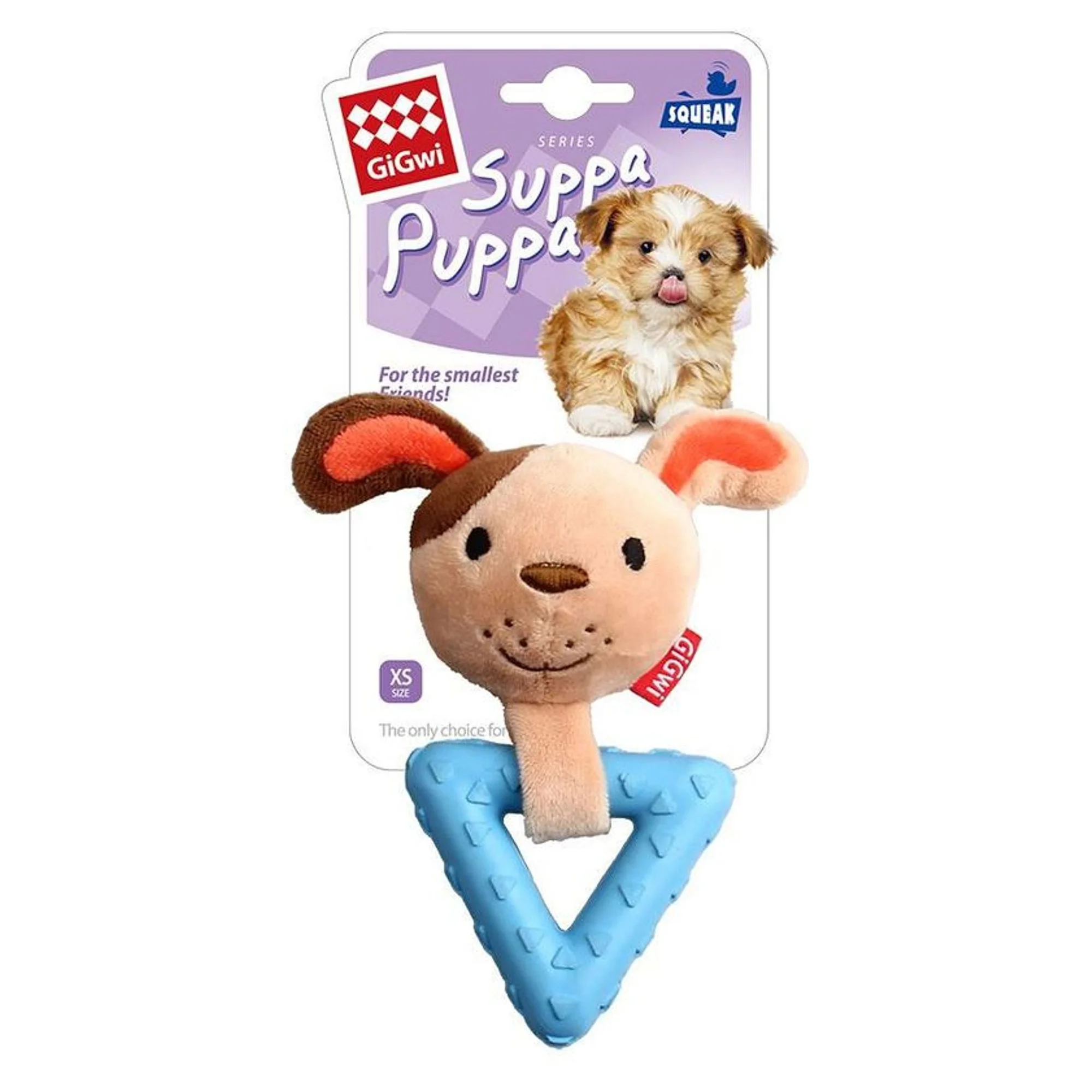 Gigwi Gigwi Suppa Puppa Tavşan Diş Kaşıma Üçgen Köpek Oyuncağı