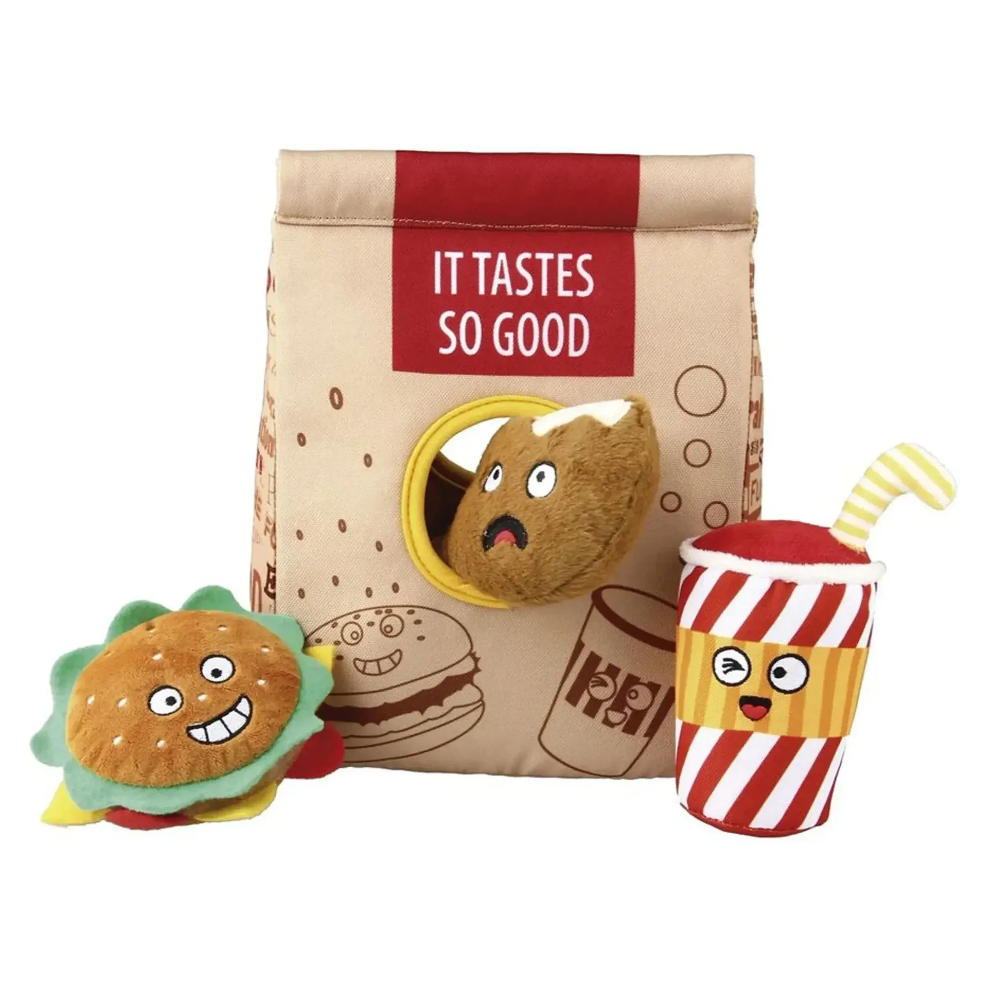 Gigwi Peluş Fast Food Çantası Köpek Oyuncağı