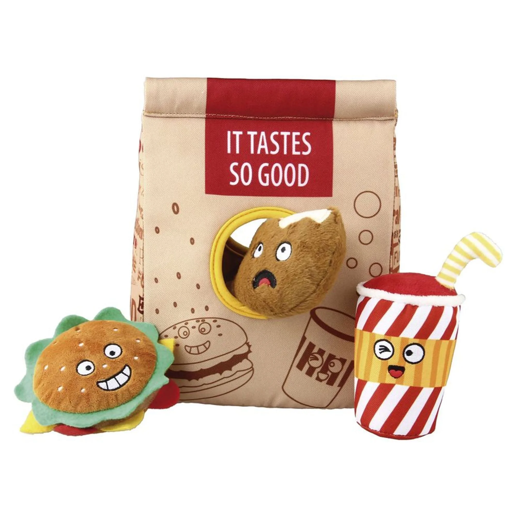 Gigwi Gigwi Peluş Fast Food Çantası Köpek Oyuncağı