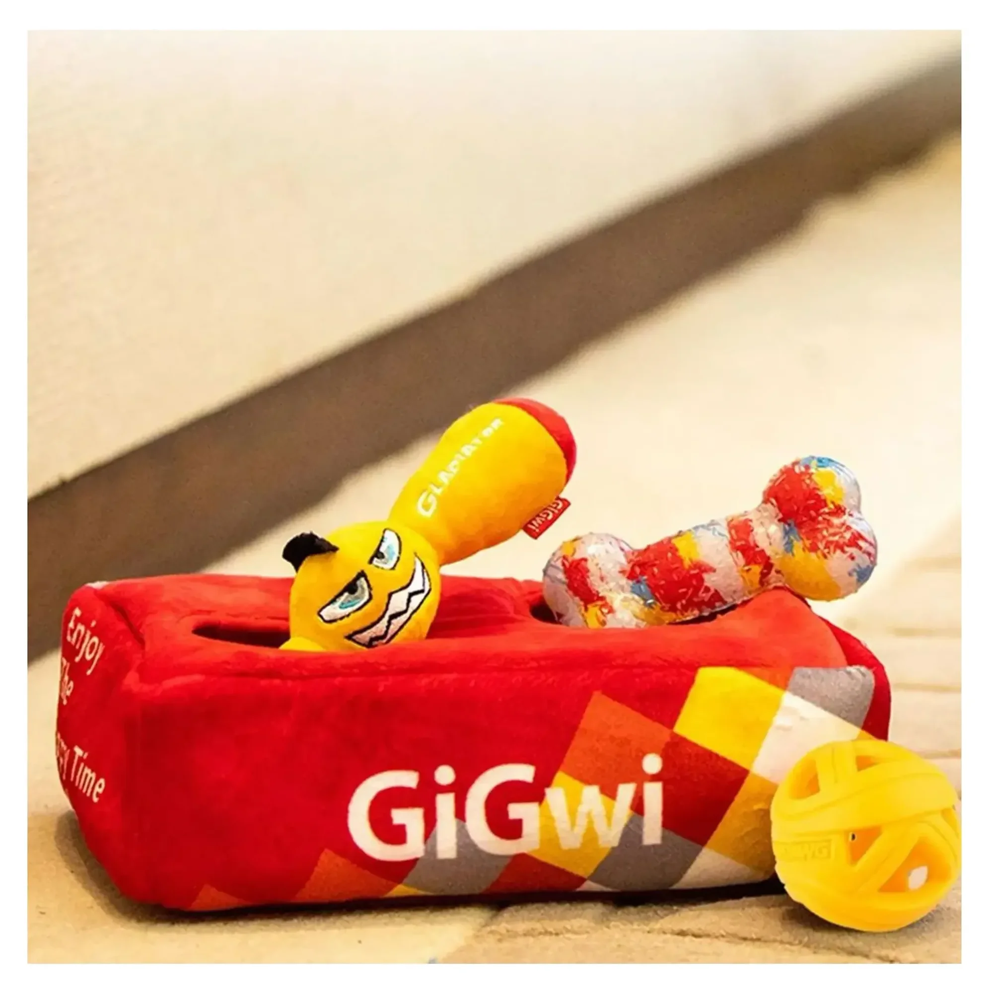 Gigwi Peluş Kemik Çantası Köpek Oyuncağı — Kumaş ve Peluş Oyuncaklar — Görsel 2