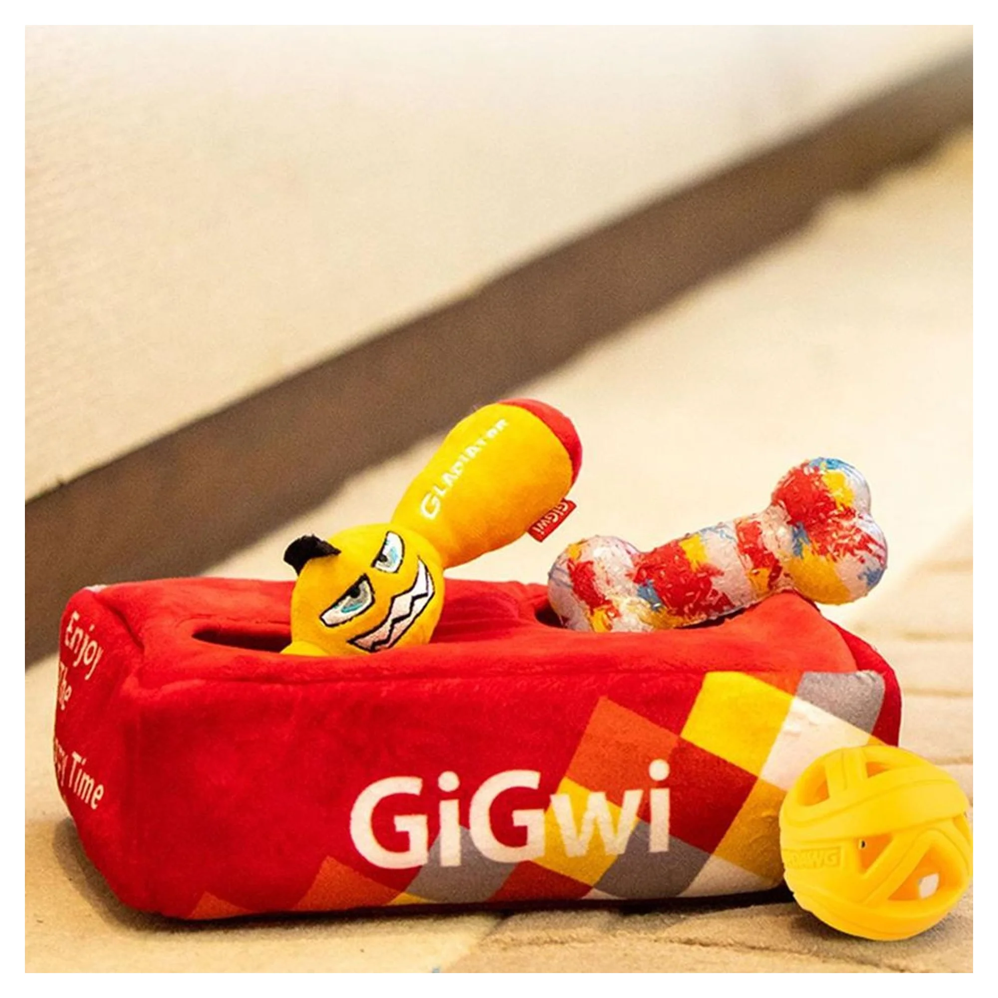 Gigwi Gigwi Peluş Kemik Çantası Köpek Oyuncağı — Kumaş ve Peluş Oyuncaklar — Görsel 2
