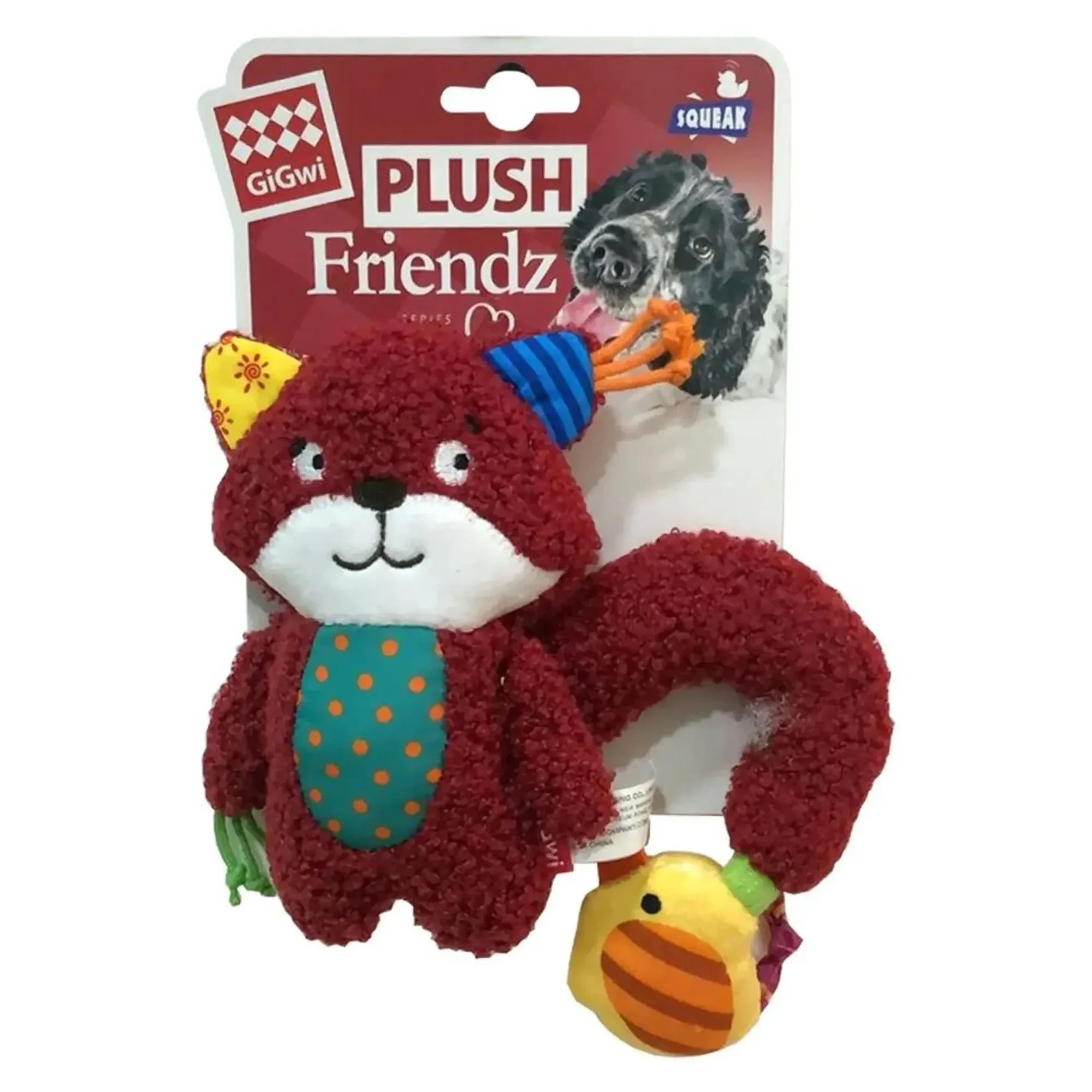 Gigwi Plush Friendz Sesli Sincap Peluş Köpek Oyuncağı