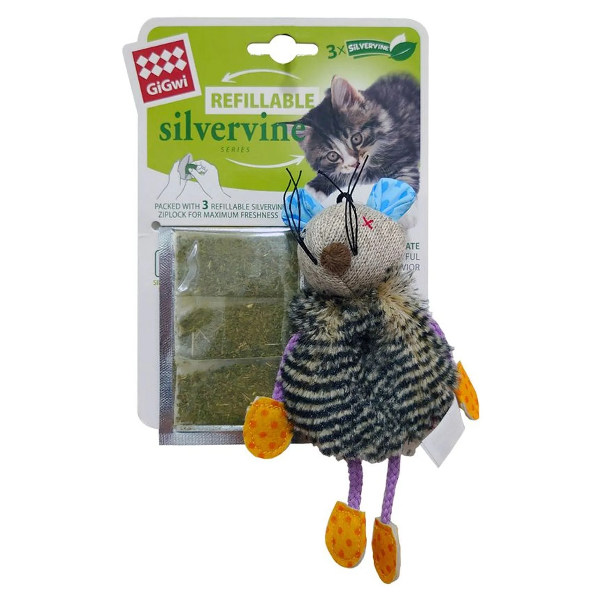 Gigwi Gigwi Catnipli Doldurulabilir Fare Kedi Naneli Oyuncağı