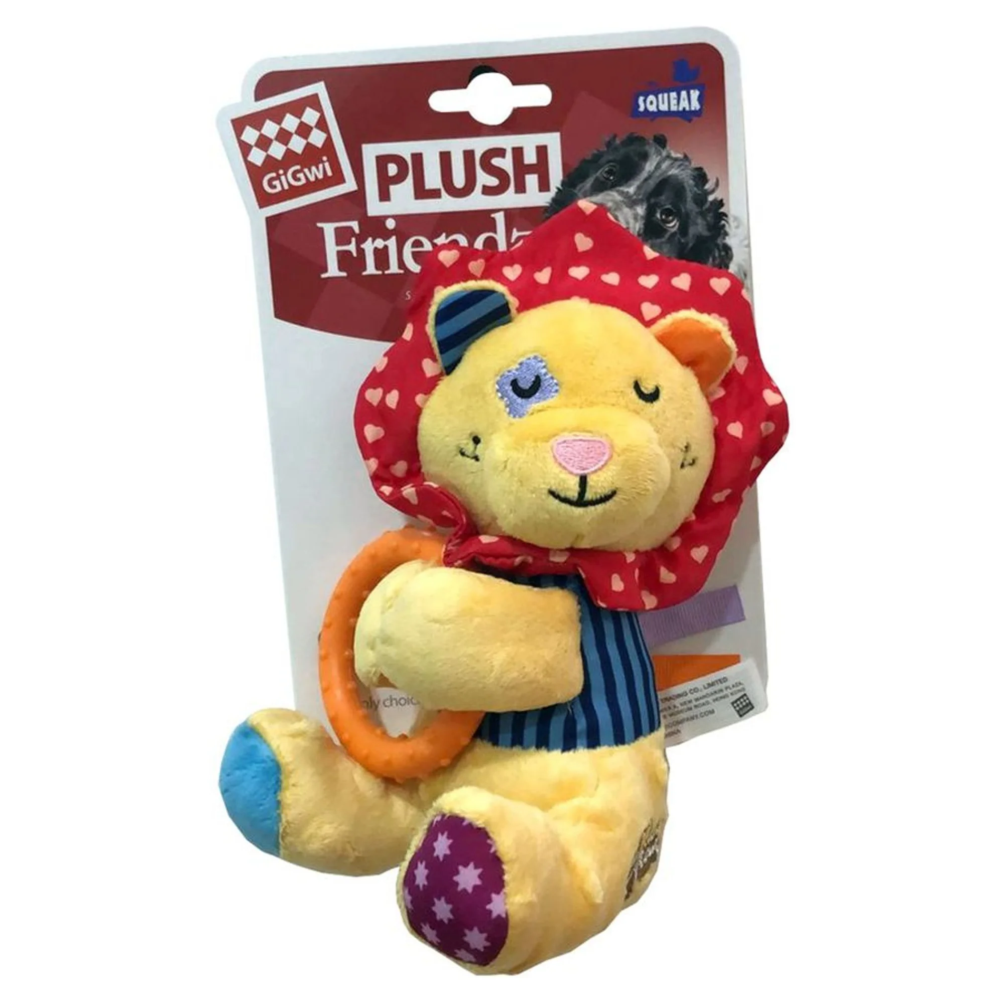 Gigwi Gigwi Plush Friendz Sesli Aslan Peluş Çiğneme Halkalı Köpek Oyuncağı