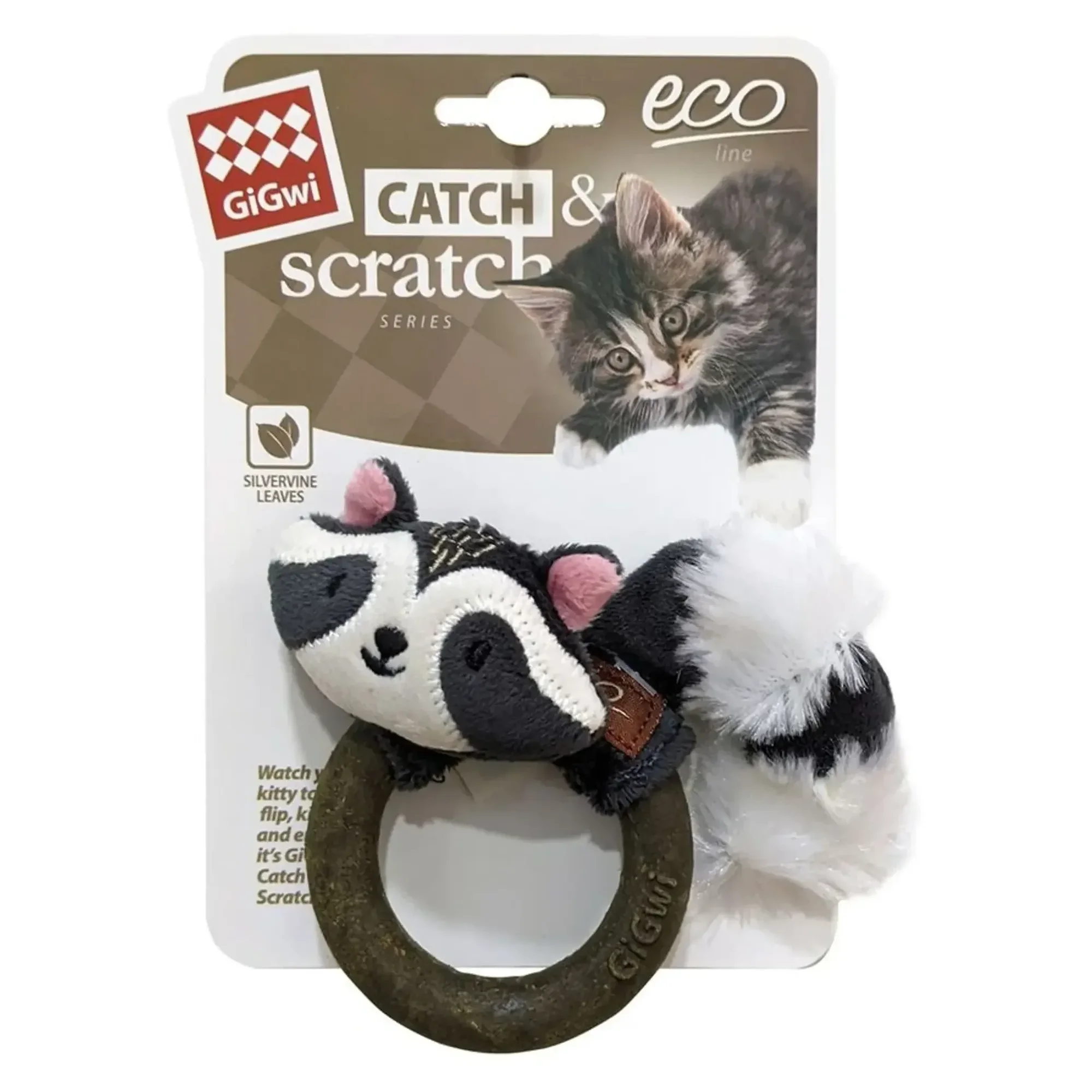 Gigwi Catch&Scratch Rakun Kedi Oyuncağı