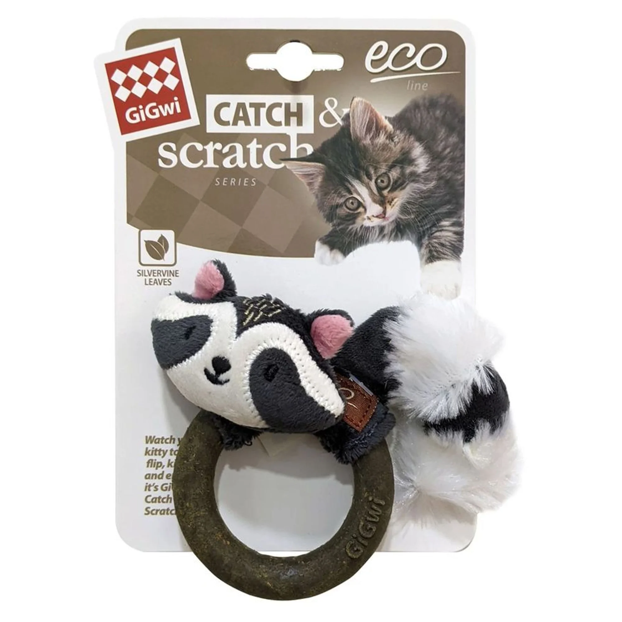 Gigwi Gigwi Catch&Scratch Rakun Kedi Oyuncağı