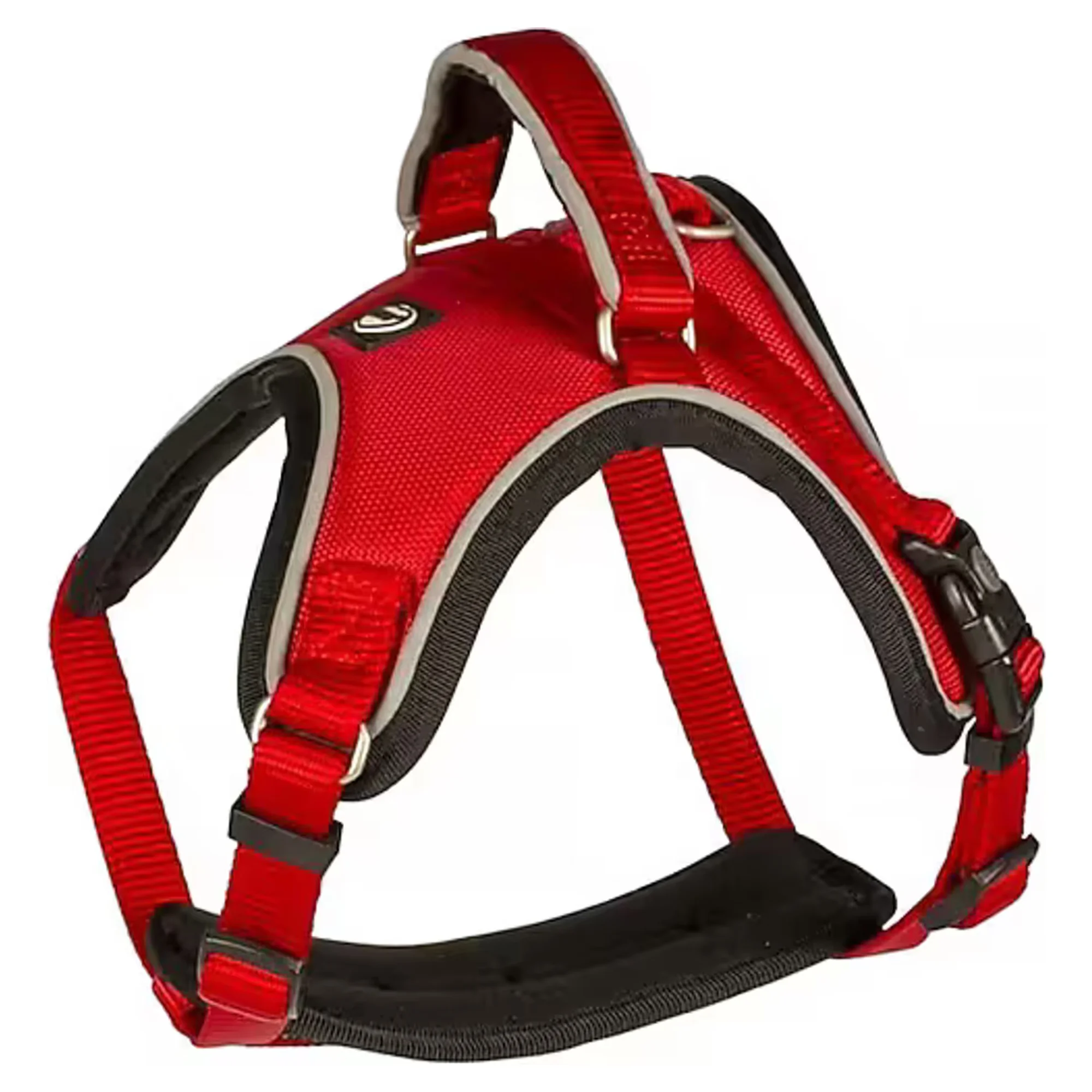 Duvo+ Kırmızı Köpek Göğüs Tasması 40-50 CM