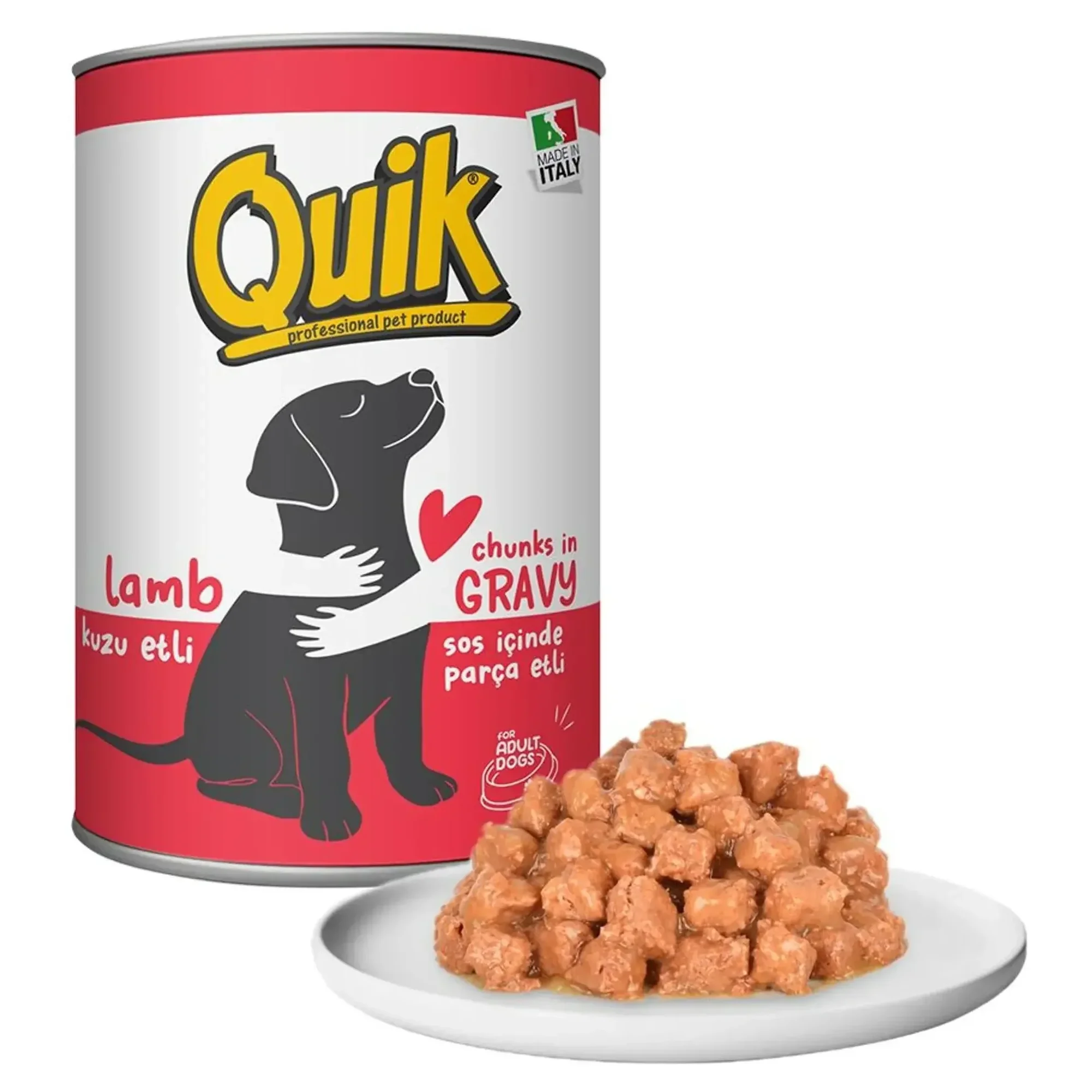 Quik Kuzu Etli Köpek Konservesi 415 G