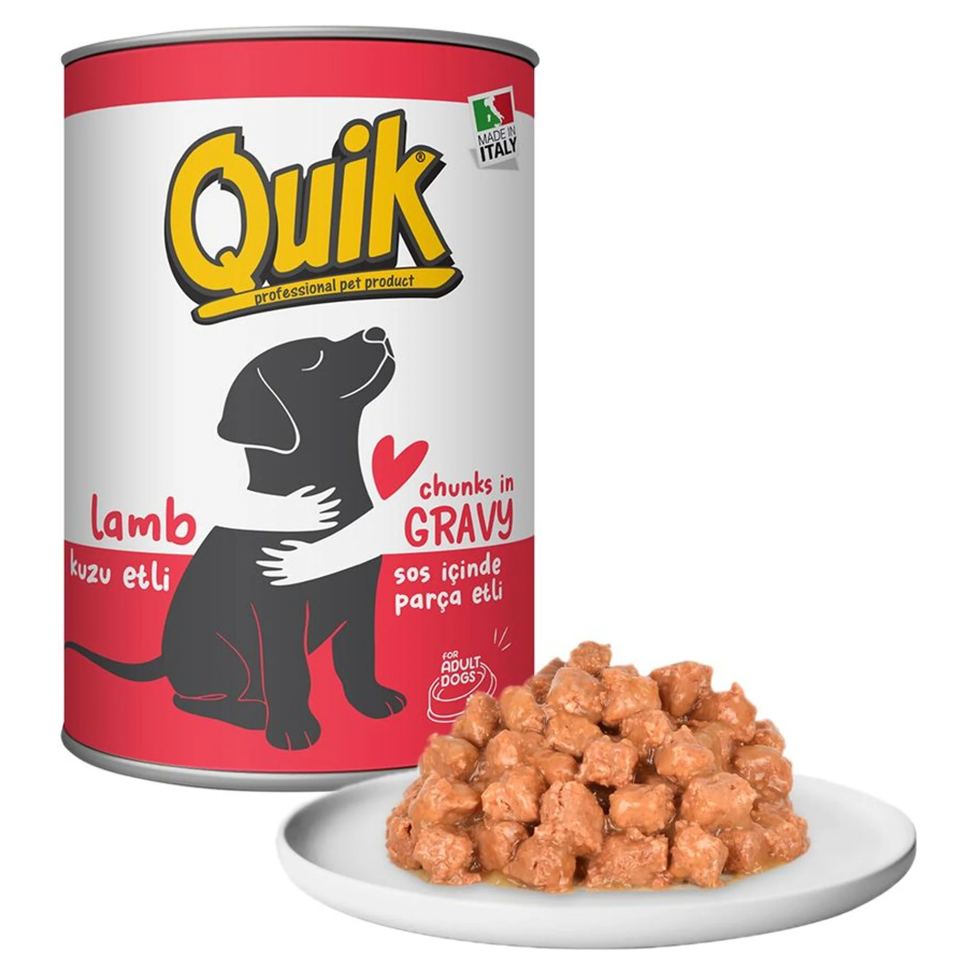 Quik Quik Kuzu Etli Köpek Konservesi 415 G