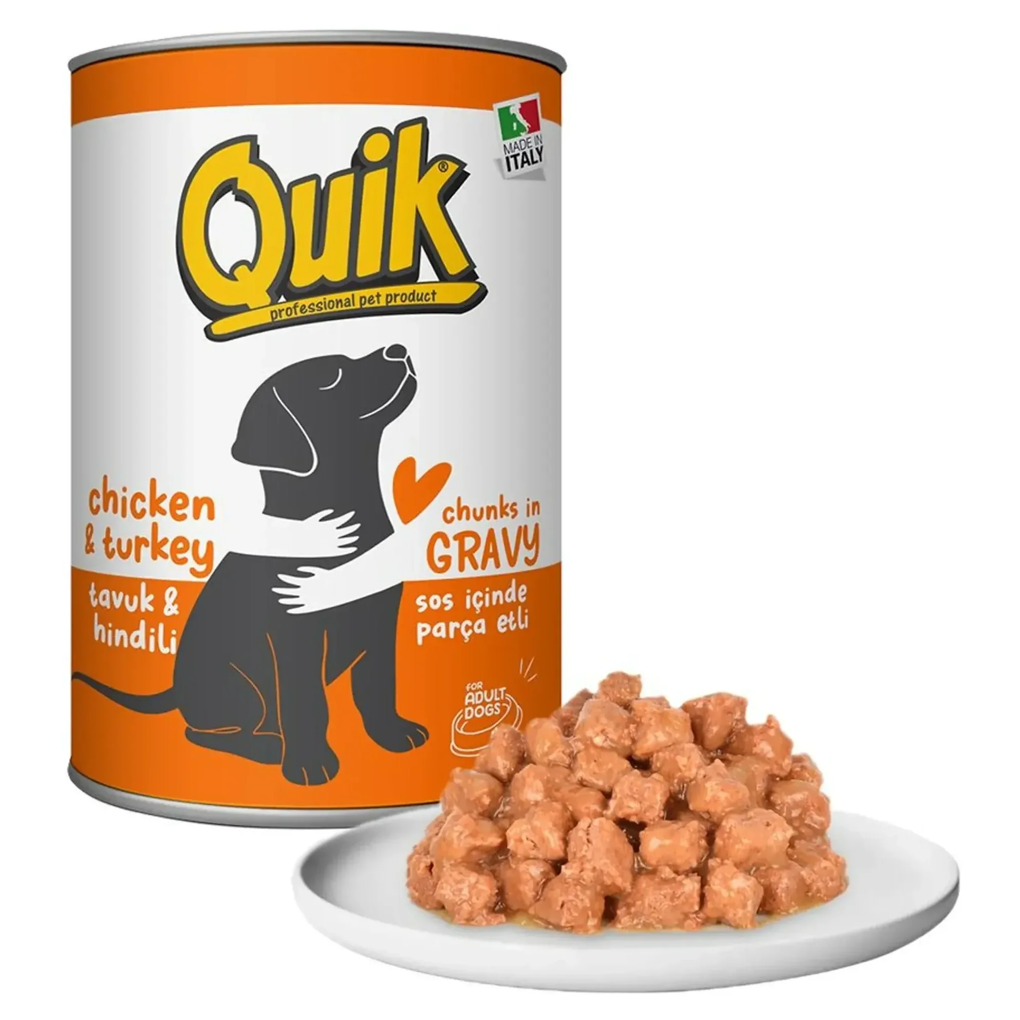 Quik Tavuk ve Hindili Köpek Konservesi 415 G